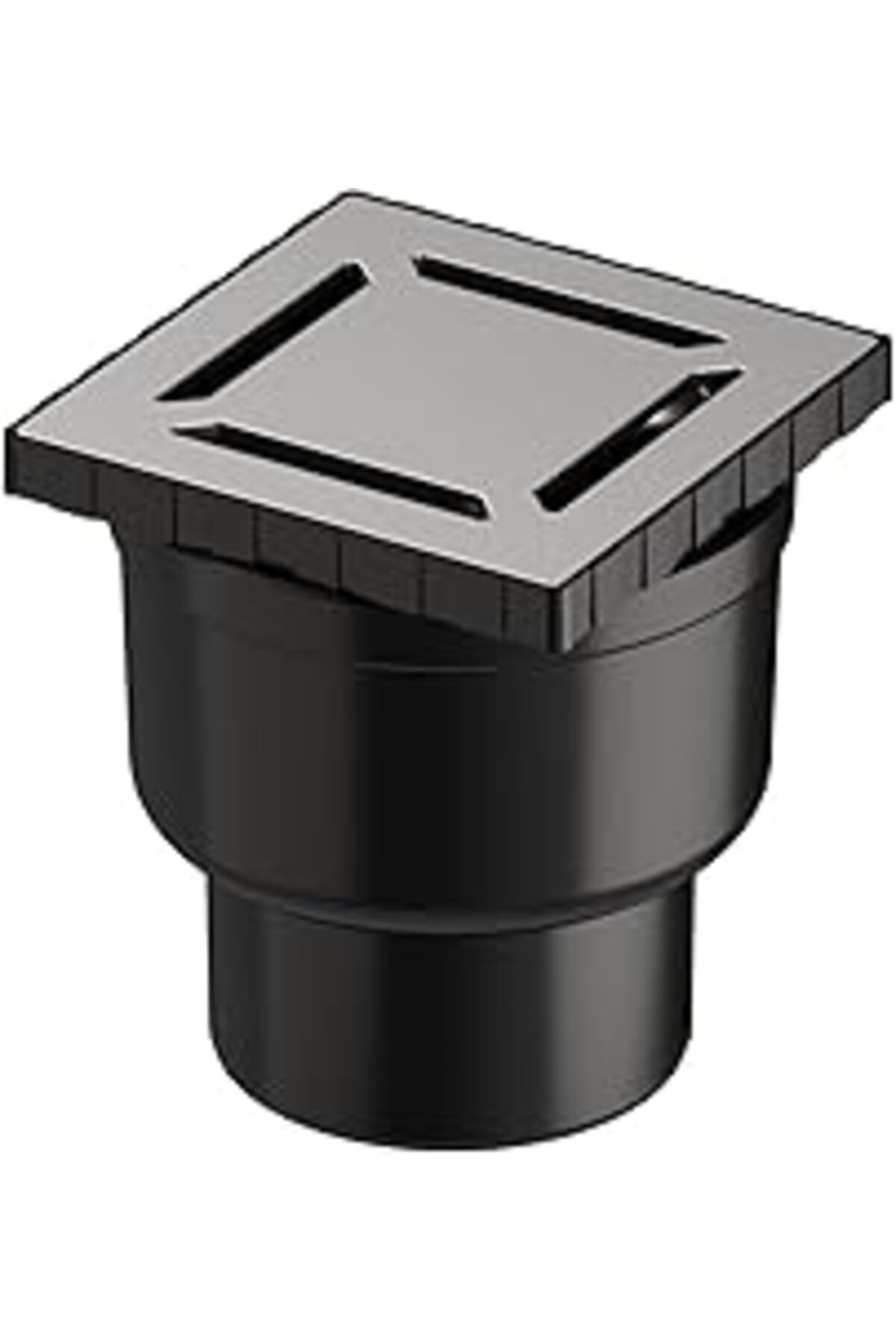 Pazarcan Vitra V-Flow Kare 5608276 Duş Kanalı, Alttan Çıkışlı, 10X10 Cm, Dk 100 Kapak, Mat Krom
