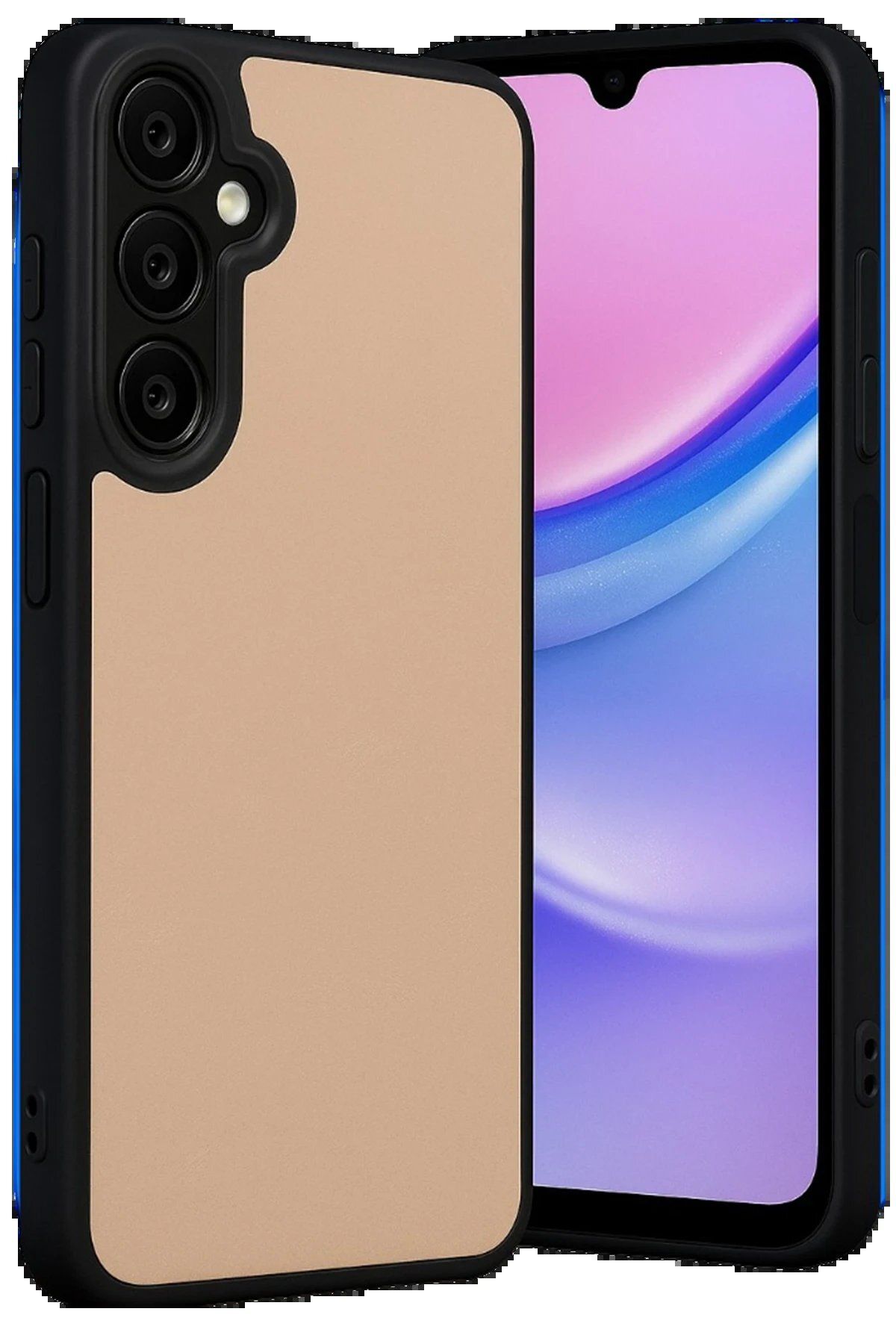 Toptan Bulurum Samsung Galaxy M15 Kılıf Aras Deri Kapak - Pudra