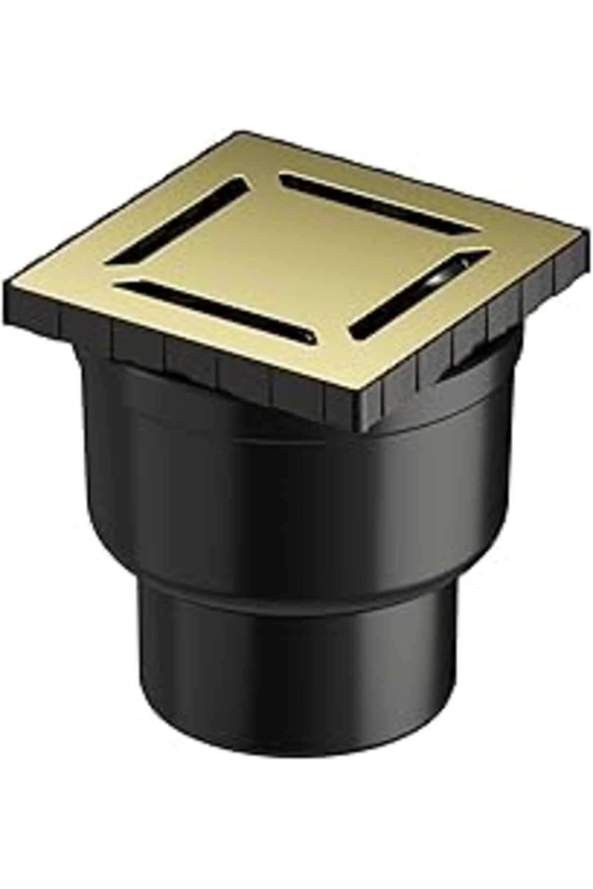 Pazarcan Vitra V-Flow Kare 5607325 Yalıtımlı Duş Kanalı Alttan Çıkışlı Dk 800 Kapak Parlak Altın