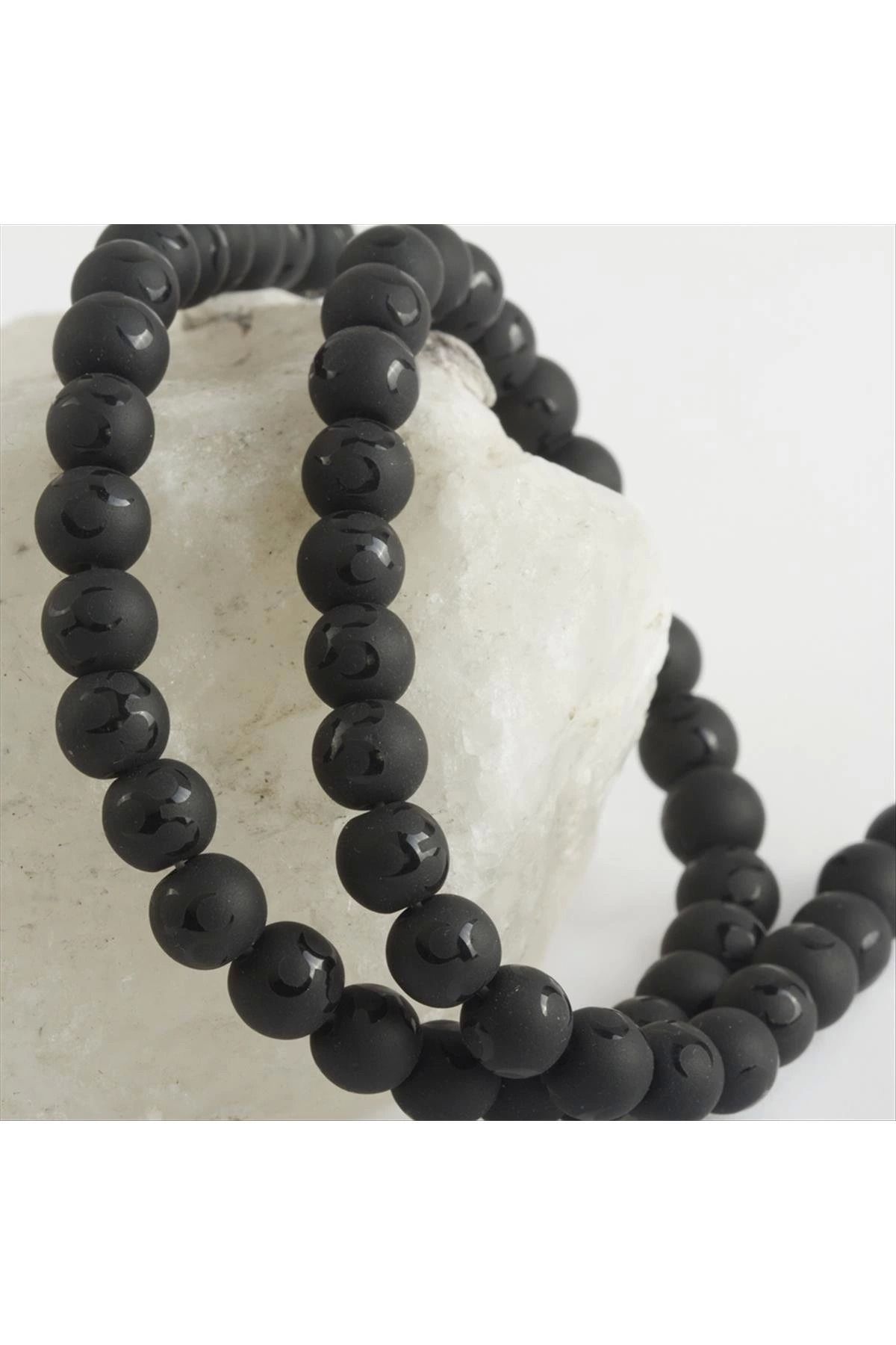 ÖYKÜ VE YİĞİT 8 mm 3 Hilal Onix Taşı