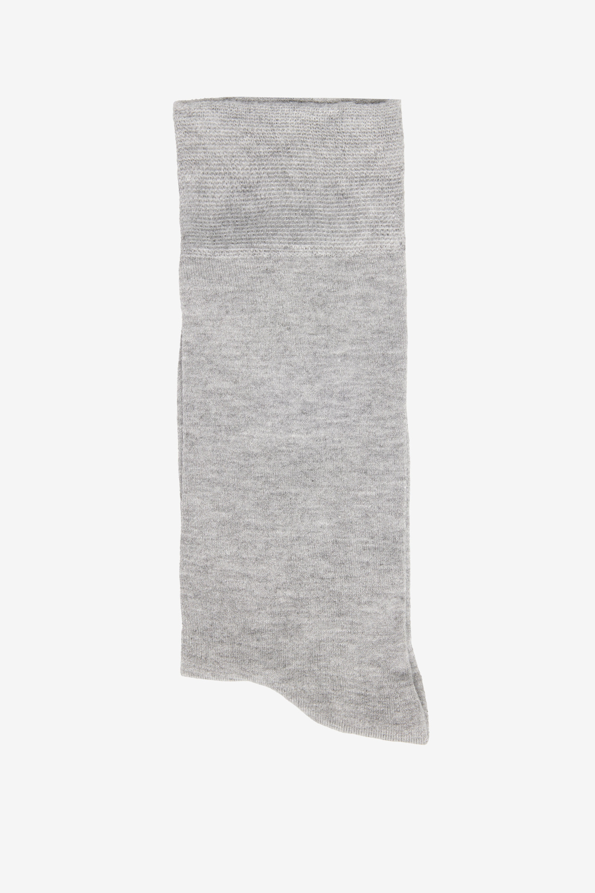 Erkek Gri Melanj Bambulu Tekli Çorap