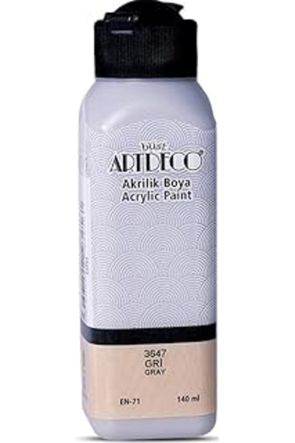 Qedii Artdeco Akrilik Boya, 140Ml, Gri 3647
