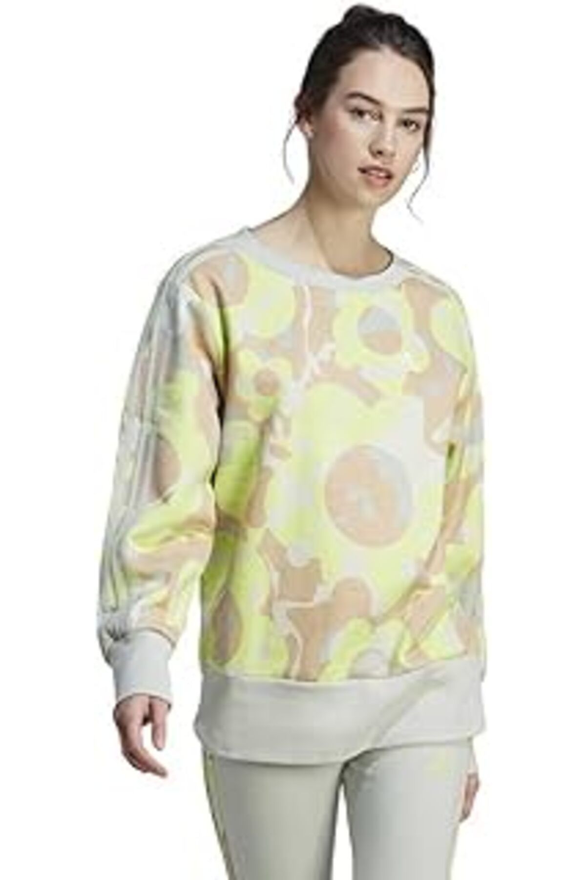 NETWORK ART Adidas W Aop Swt Eşofman Üstü/Sweatshirt Kadın