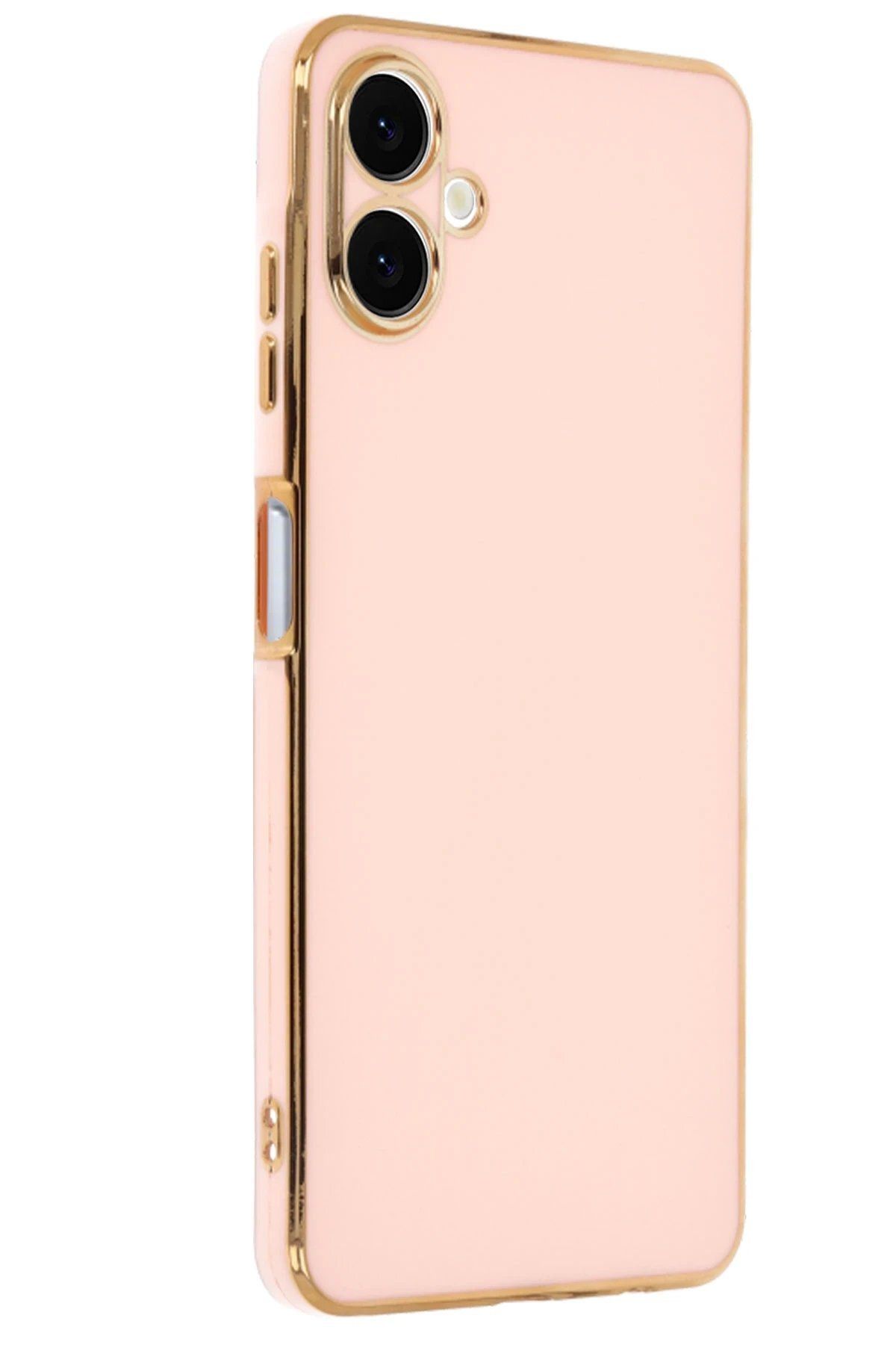 Toptan Bulurum Samsung Galaxy A06 Kılıf Volet Silikon - Pembe