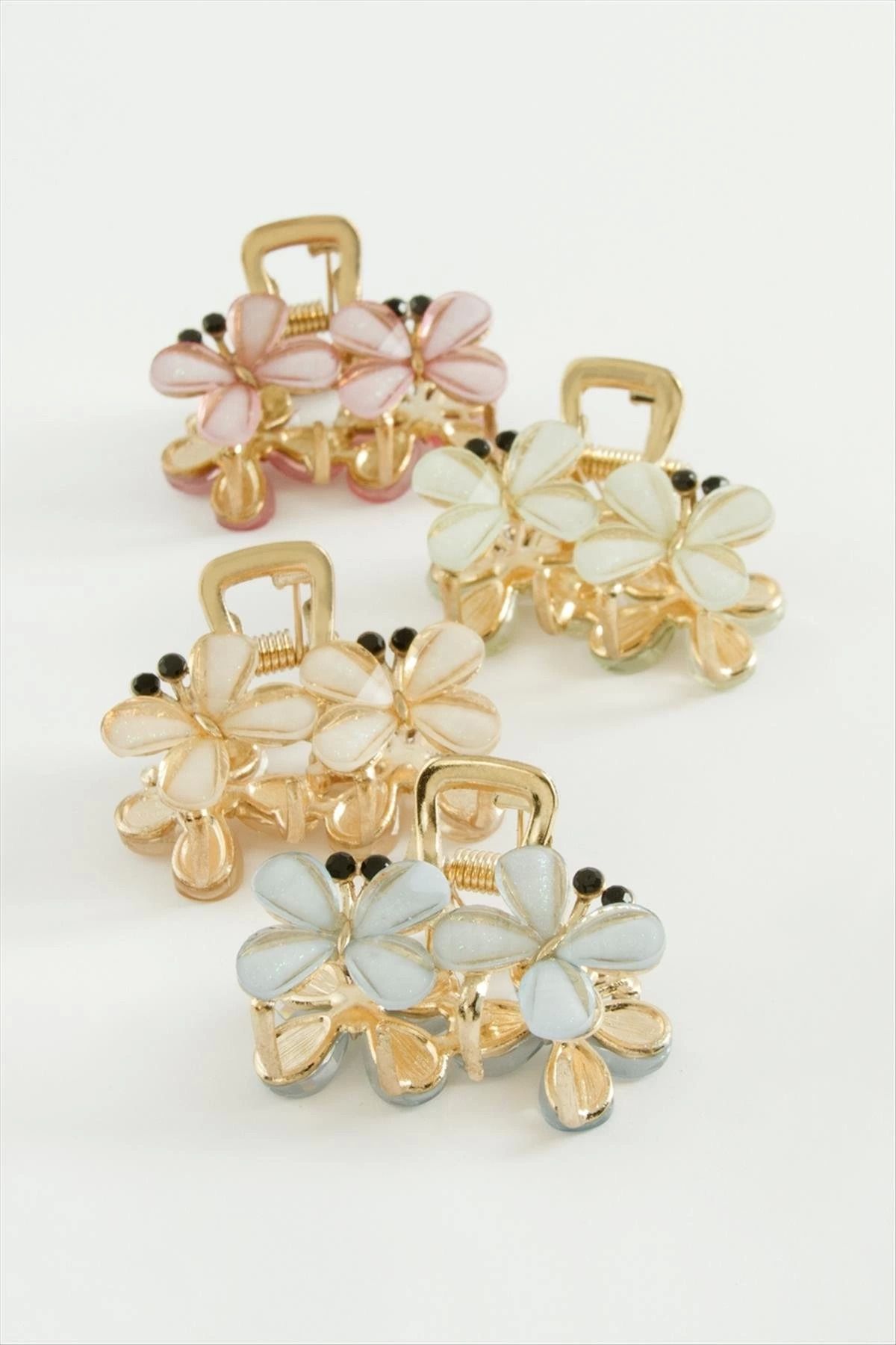 ÖYKÜ VE YİĞİT Kelebek Metal Mandal Toka 4 cm