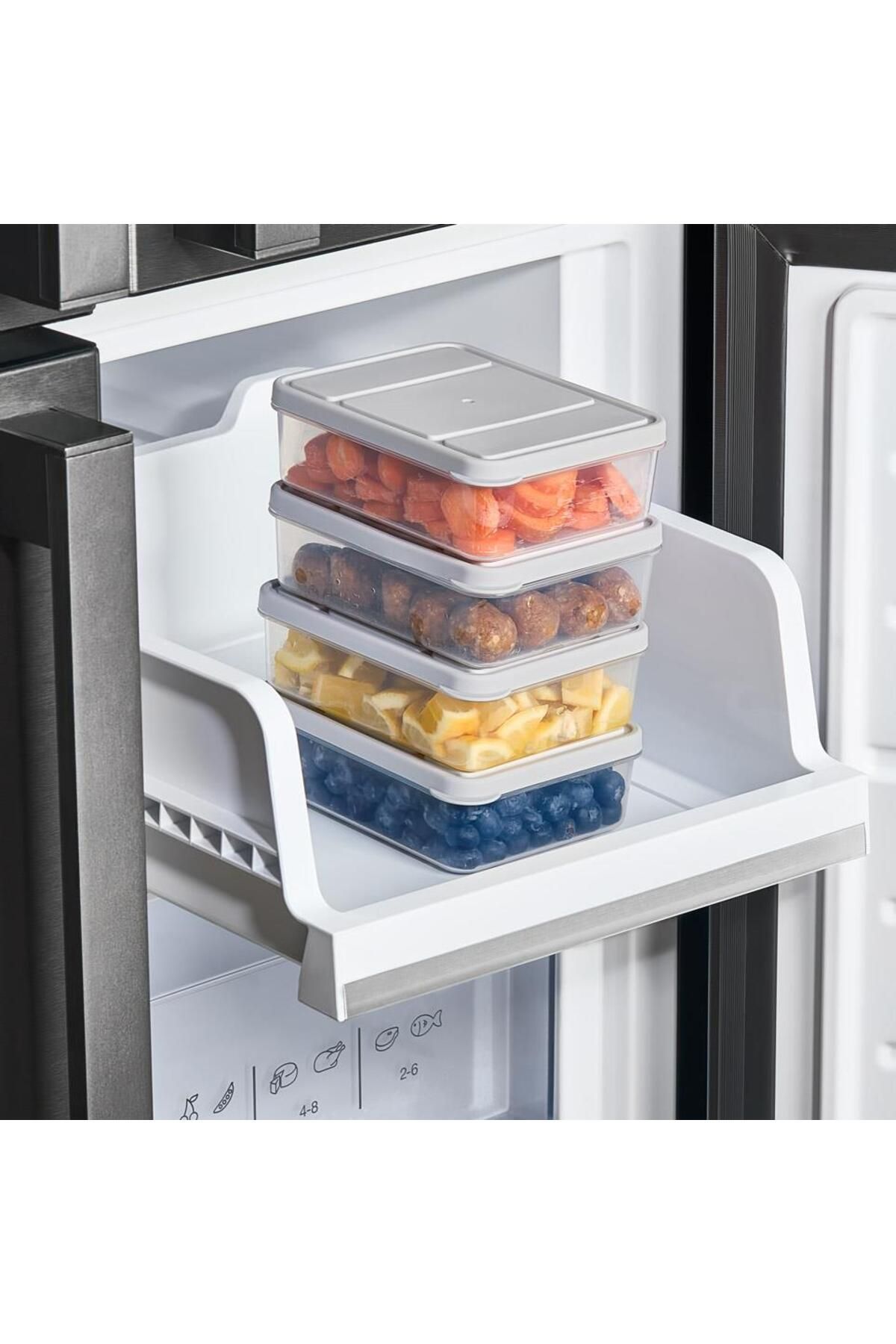 SELKA HOME Selka Nora 4 Adet 0.5 Lt. Saklama Kabı