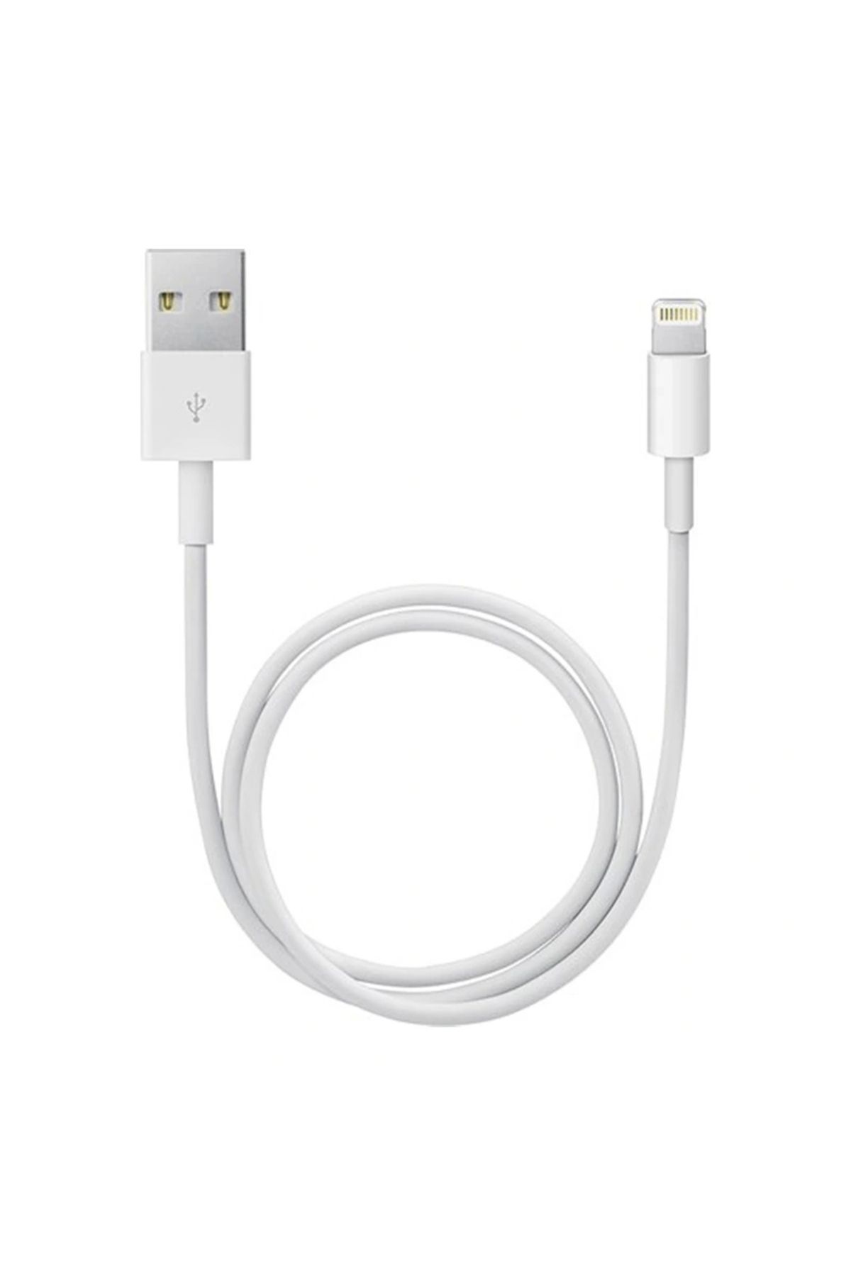 shopwave IOS/IPHONE SERİSİ UYUMLU  BEYAZ ŞARJ VE DATA KABLOSU POŞETLİ ÜRÜN (5047)
