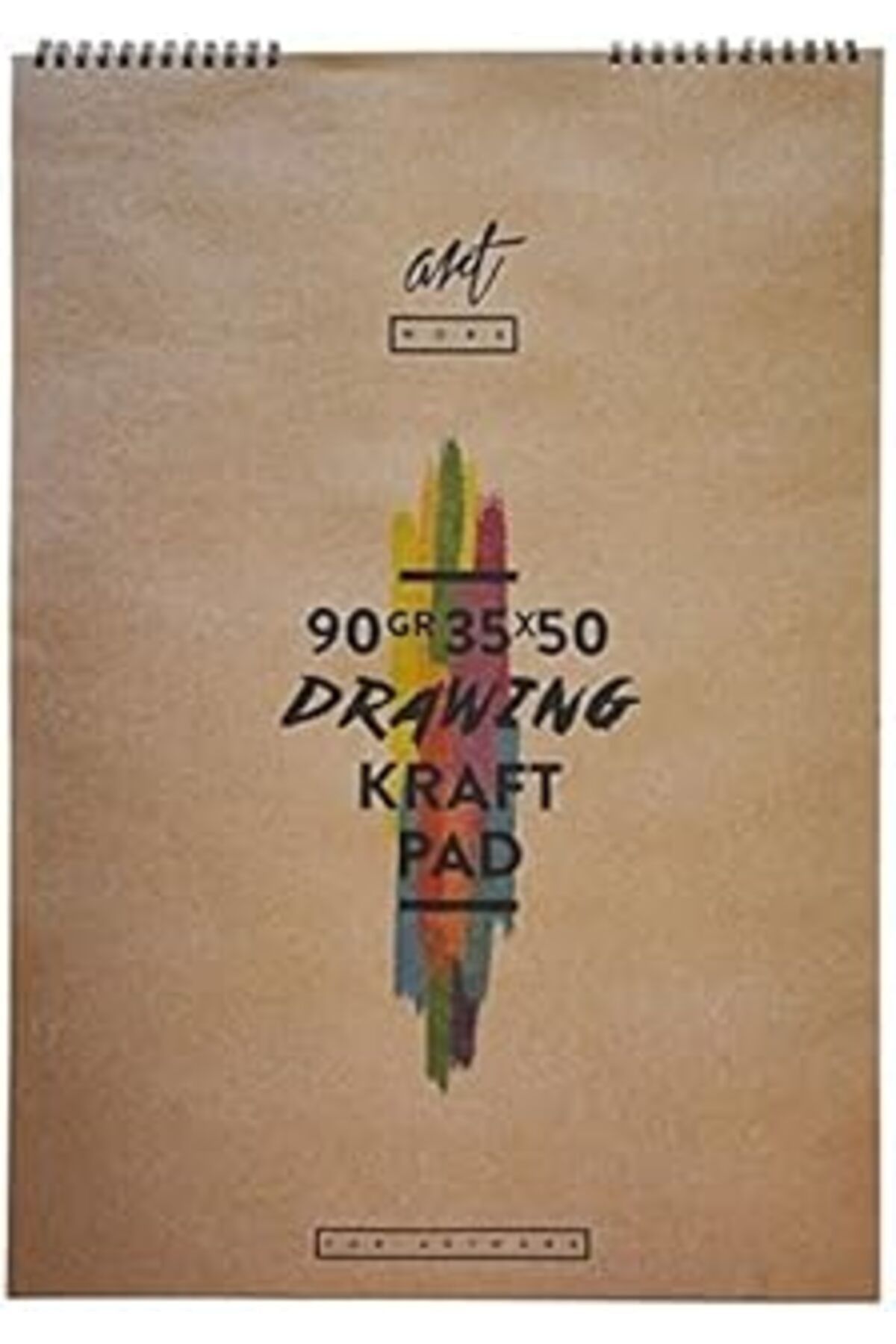 Mu Art Ahşap Artwork Kraft Resim Blok 90 Gr 35X50 15Y