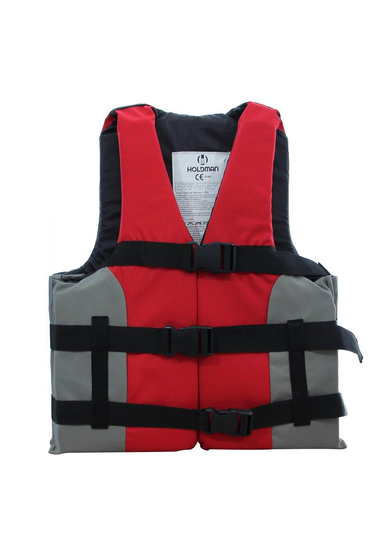 LİMAN Holdman Water Sport CE Belgeli Can Yeleği ( 100 Newton Yüzdürme Yardımcısı ) KIRMIZI-S