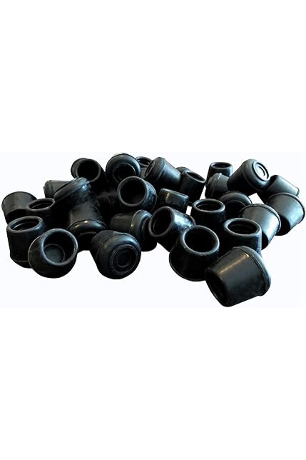 Pazarcan Shepherd Hardware 8622E Sandalye Ayağı Kapağı, 2,5 Cm Iç Çap, Kauçuk, 40 Adet, Siyah
