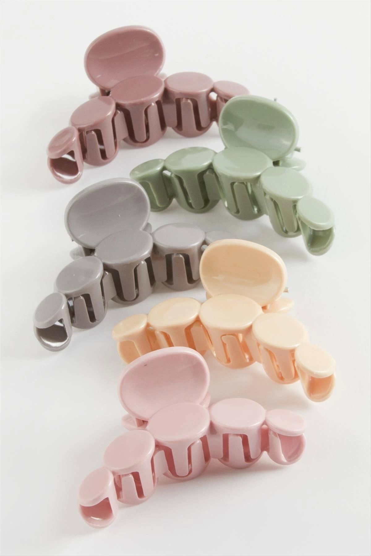 ÖYKÜ VE YİĞİT Oval Renkli Mandal Toka 4 cm