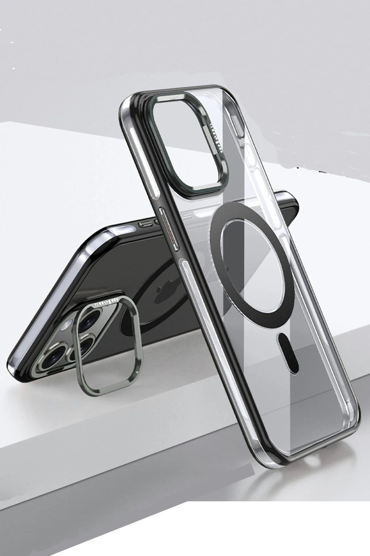 Toptan Bulurum iPhone 15 Pro Drop Magsafe Kapak - Siyah