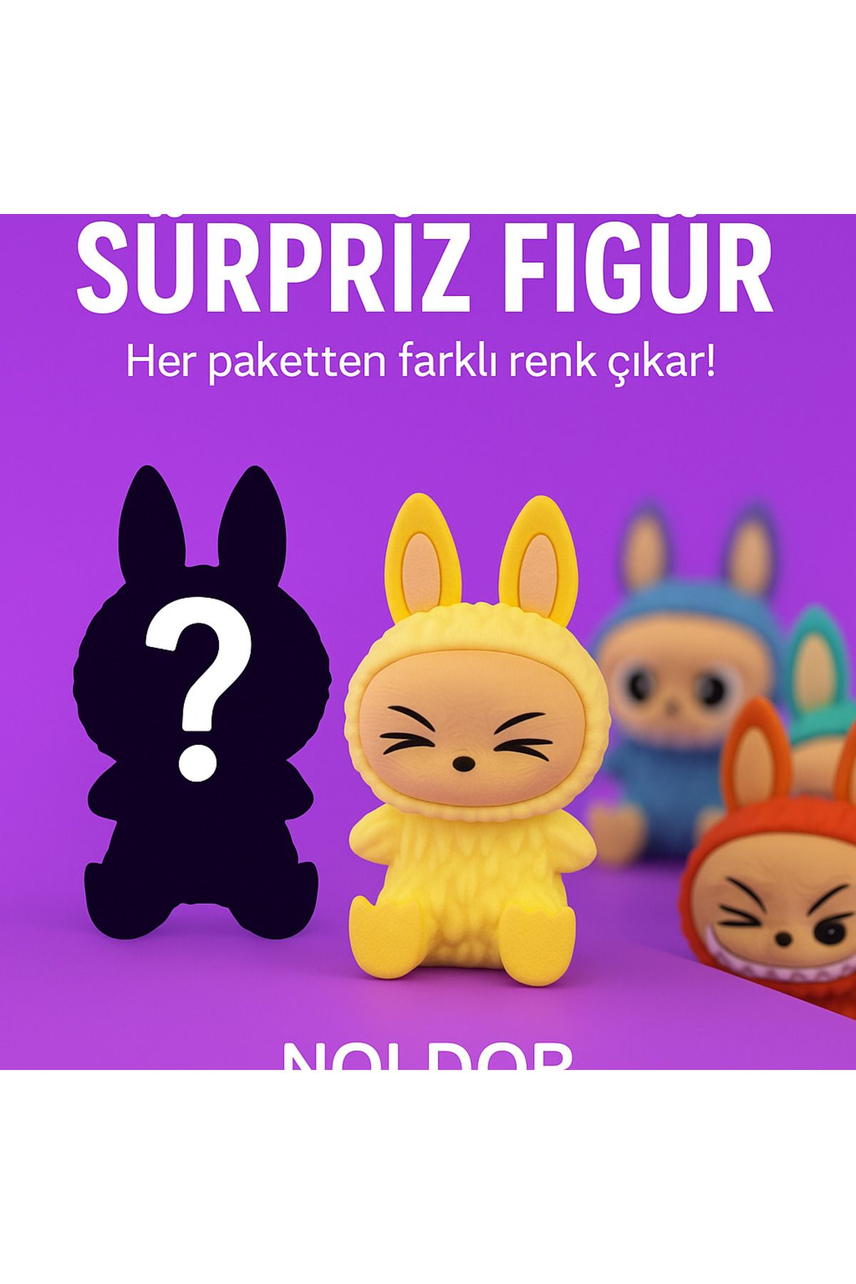 Noldor Sürpriz Renkli Labubu Figürü | Mini Koleksiyon Oyuncağı - Koleksiyon Oyuncak