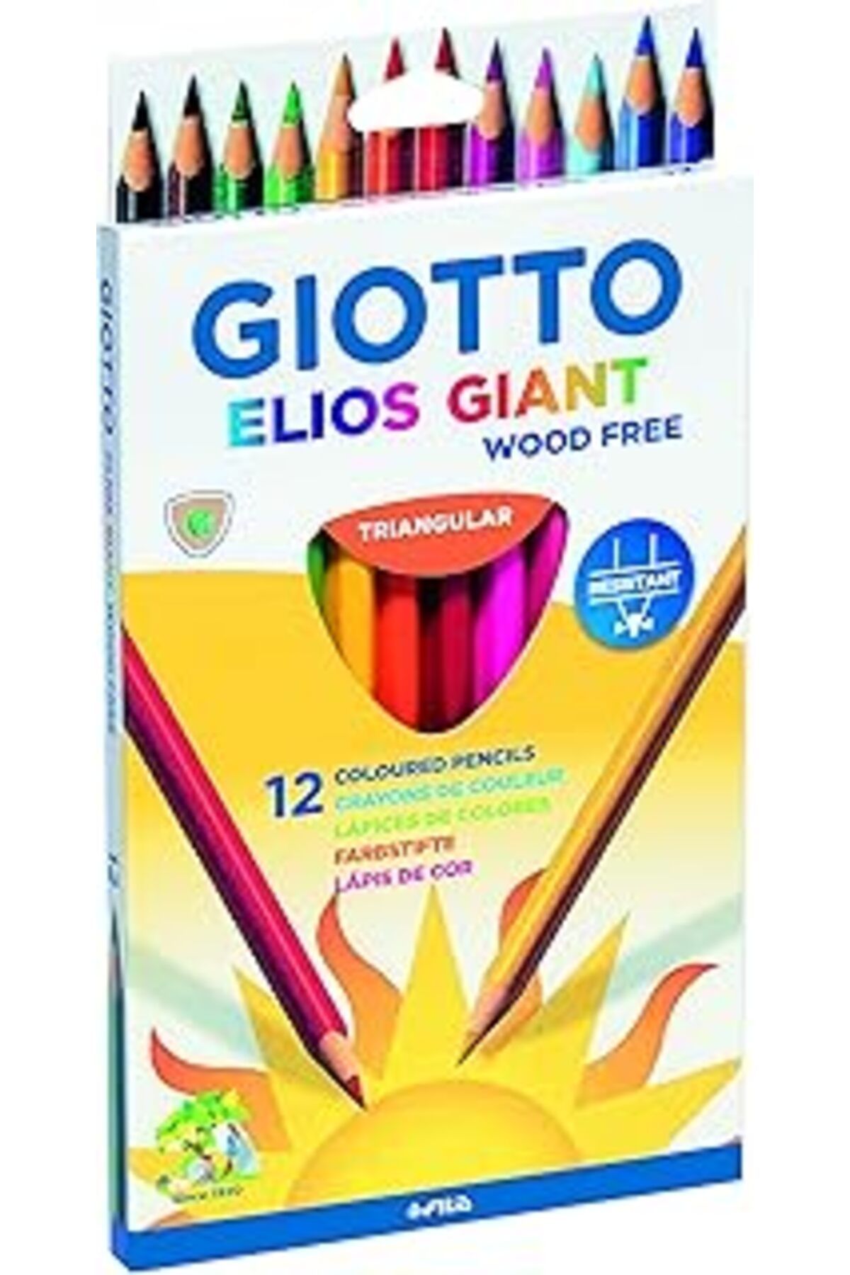 Qedii Giotto 2215 00 Elios Giant Woodfree, Renkli Kalem