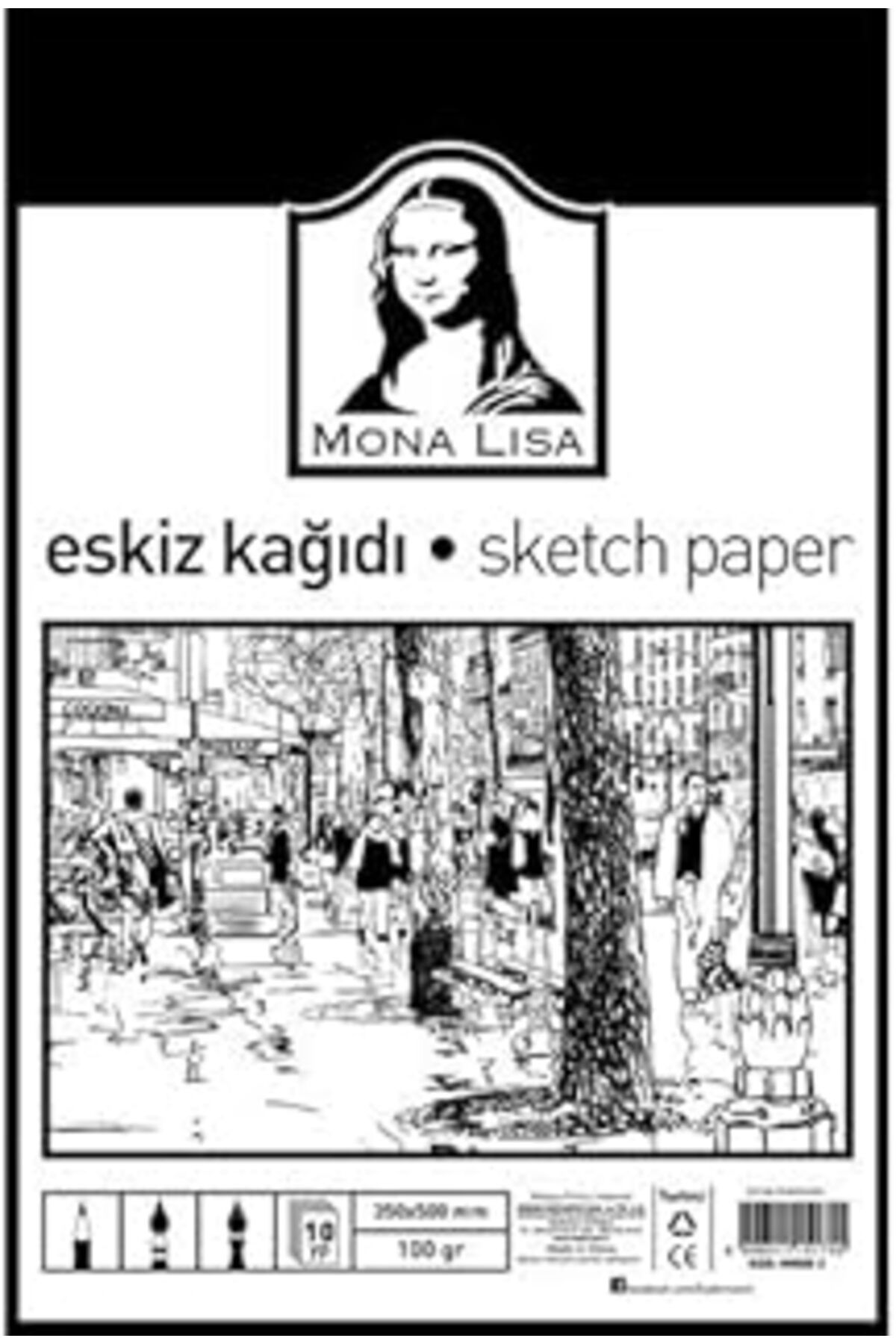 Qedii Monalisa Mn08-2 Eskiz Kağıdı 35X50, 100 G