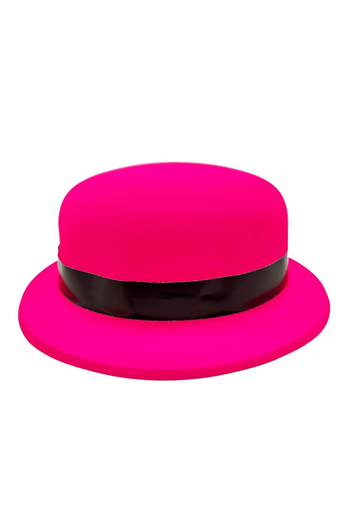 Modafiks Neon Partisi Pembe Renk Melon Plastik Parti Şapkası