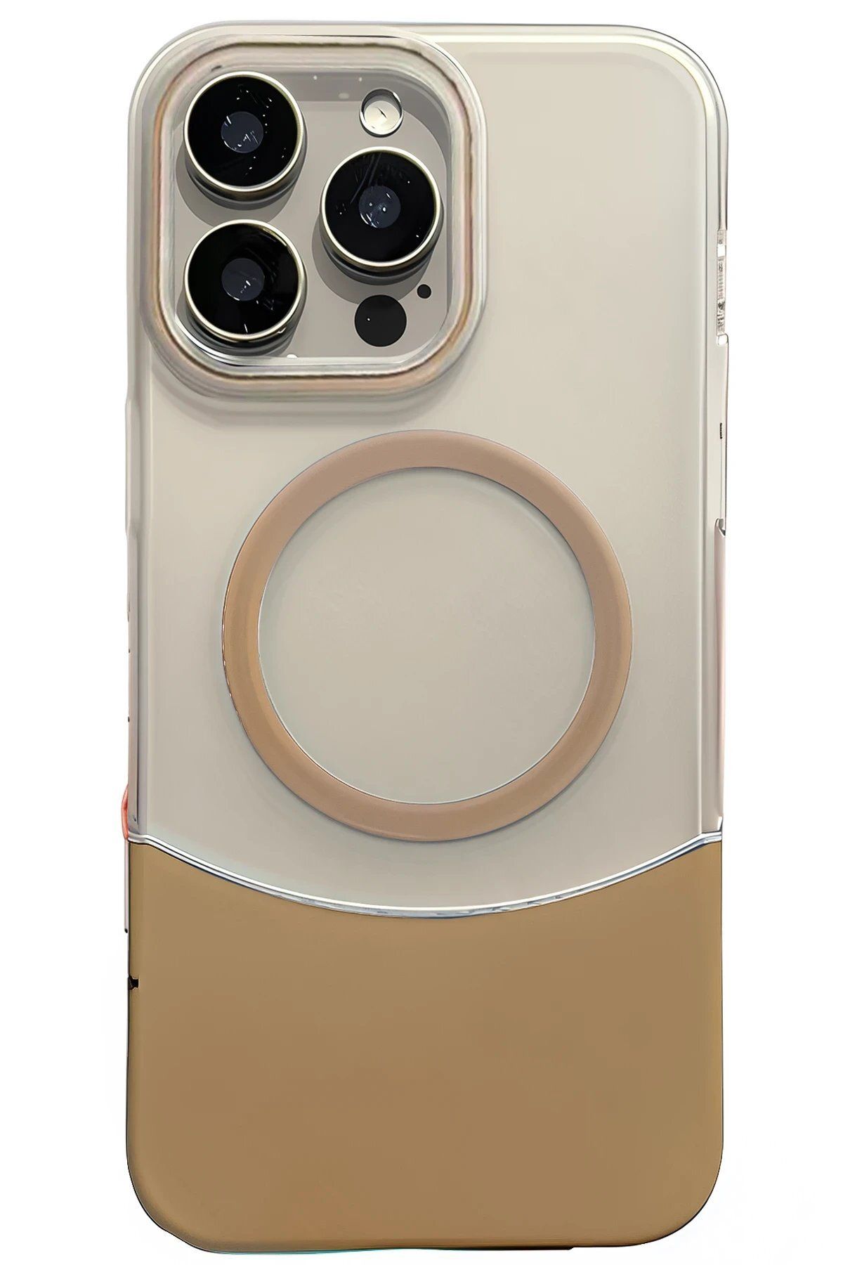 Toptan Bulurum Apple iPhone 16 Pro Velar Magsafe Kapak - Çöl Titanyum