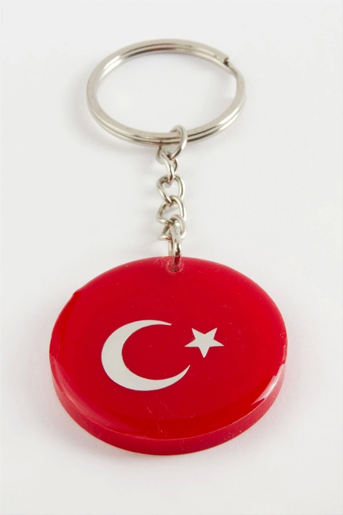 ÖYKÜ VE YİĞİT Ay Yıldız Epoksi Anahtarlık
