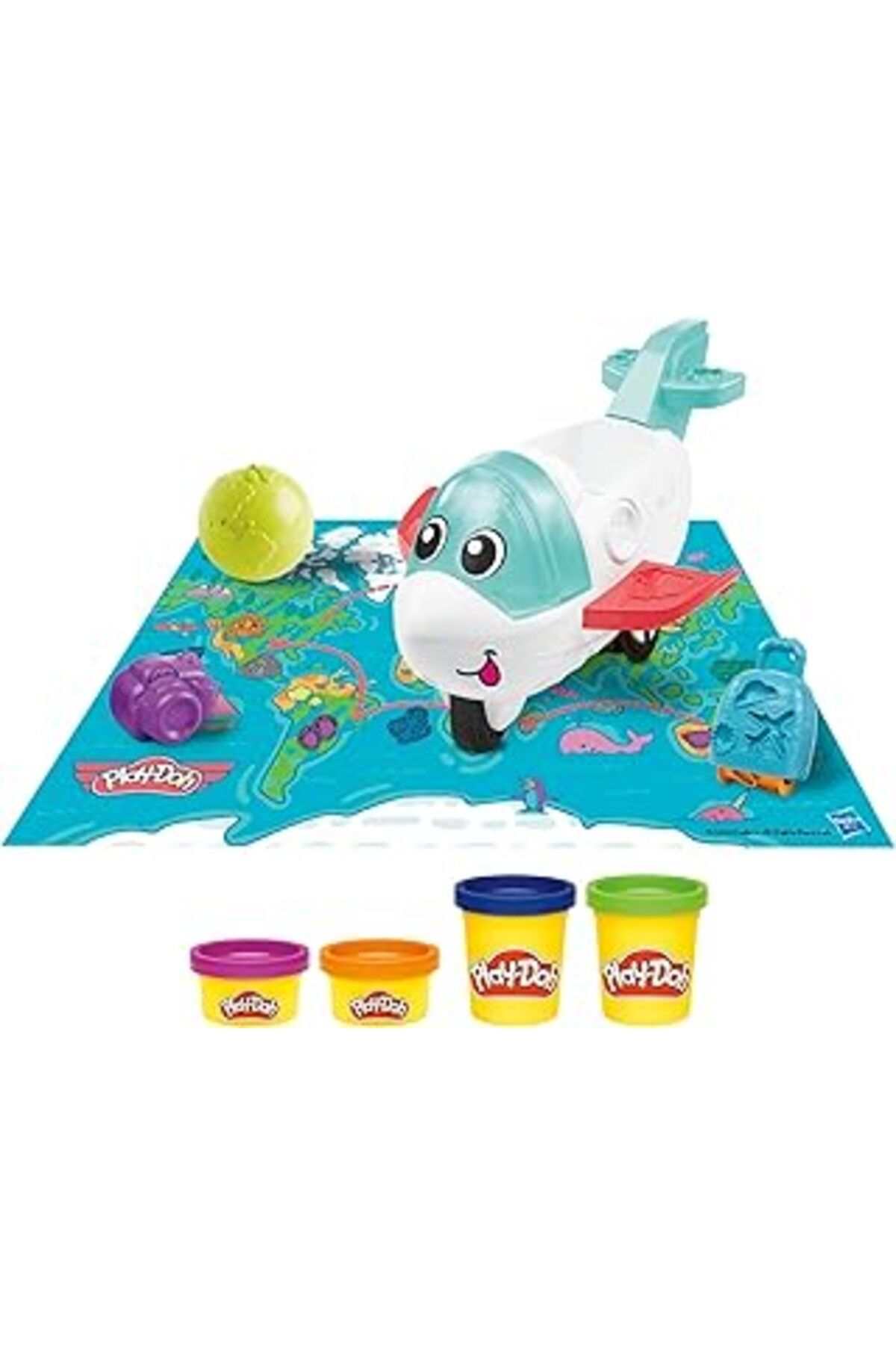 Mu Art Ahşap Hasbro Play-doh Uçak Kaşifi Başlangıç Oyun Seti