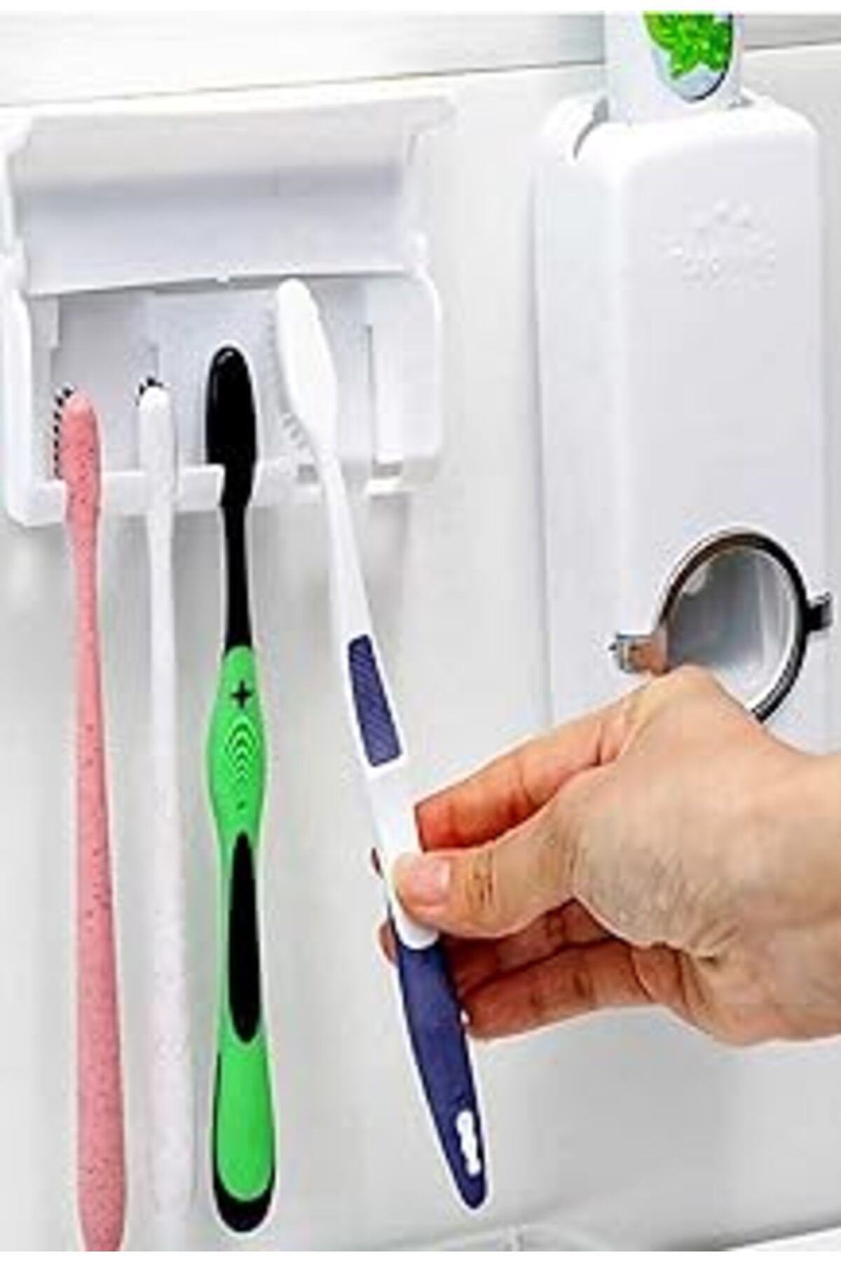 Pazarcan Mobee Diş Macunu Sıkacağı Ve 5'Li Diş Fırçalığı Otomatik