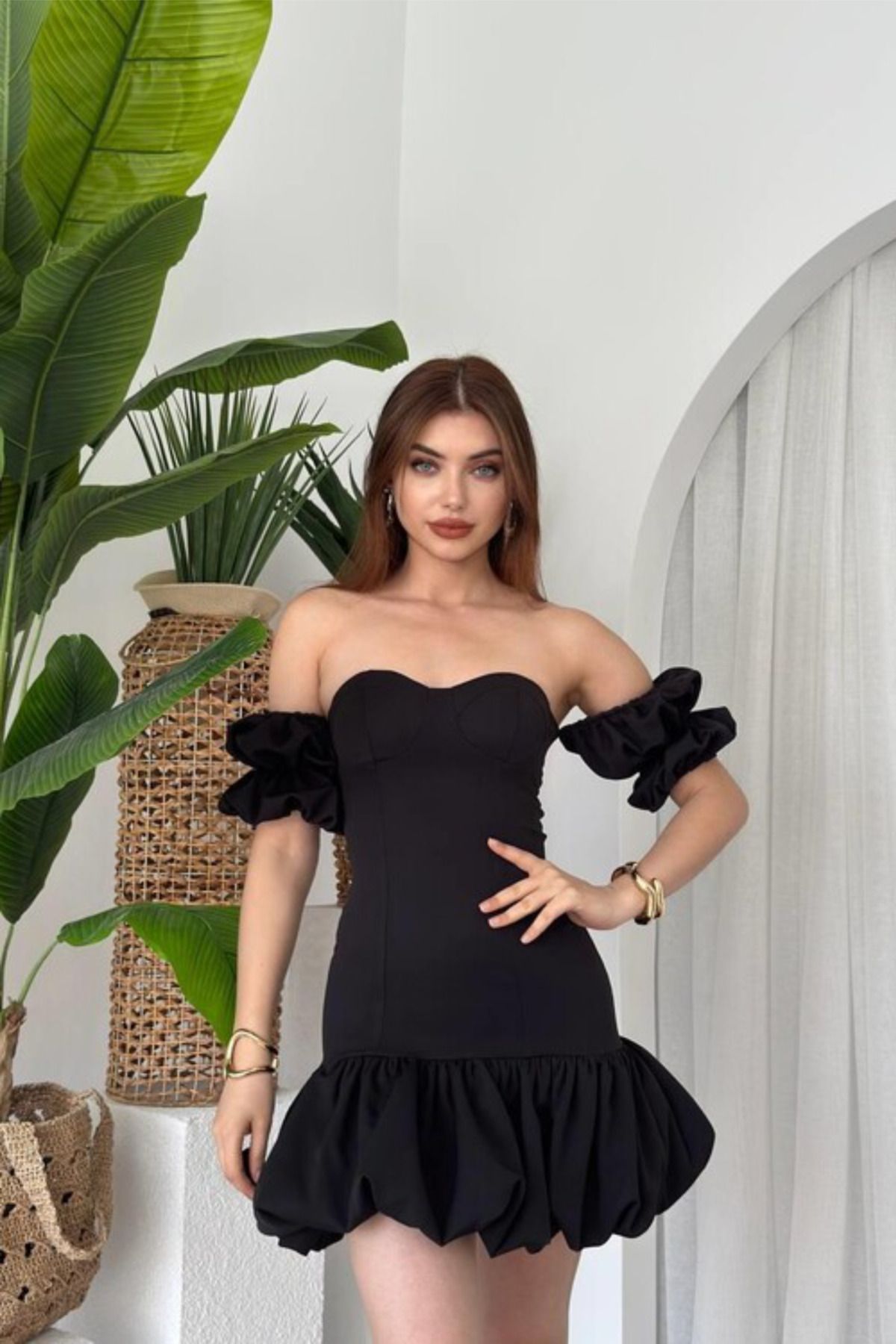 lika boutique Peyda Straplez Elbise