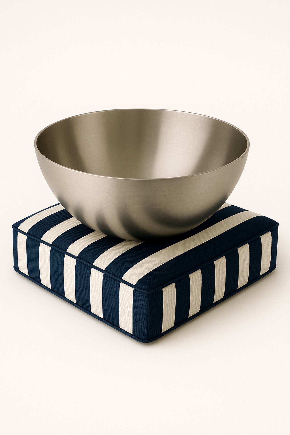 THE IVY CONCEPT STORE THE IVY LAYERS Yatch Club Koleksiyonu Lacivert Beyaz Çizgili Dekoratif Kase