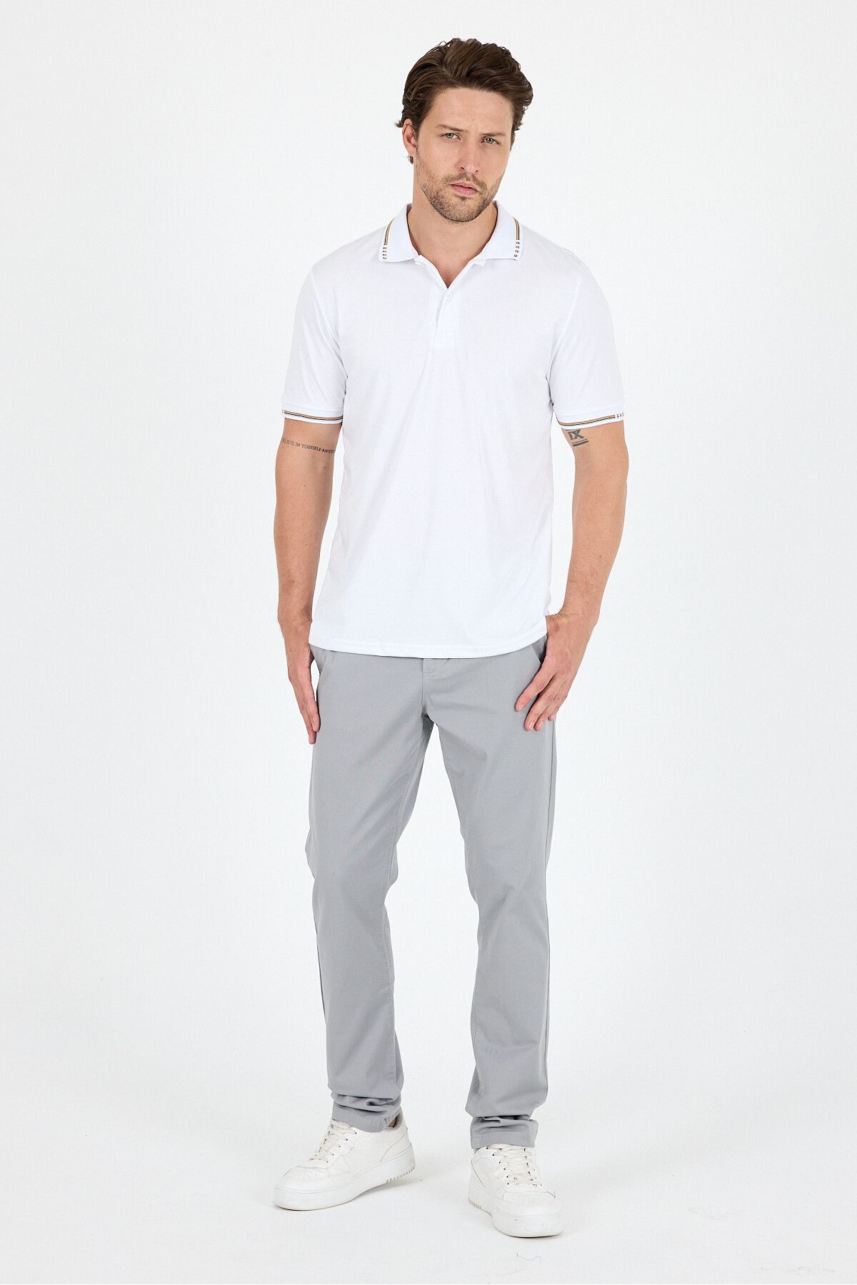 Rodi Erkek Oxford Polo Yaka T-Shirt Şık ve Rahat Kısa Kollu Erkek Tişört 5029
