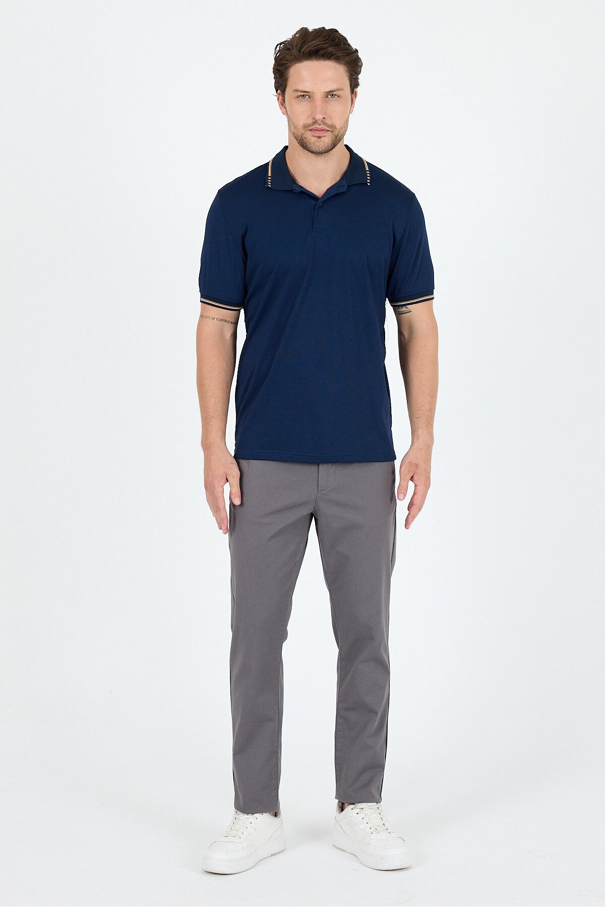 Rodi Erkek Oxford Polo Yaka T-Shirt Şık ve Rahat Kısa Kollu Erkek Tişört 5029