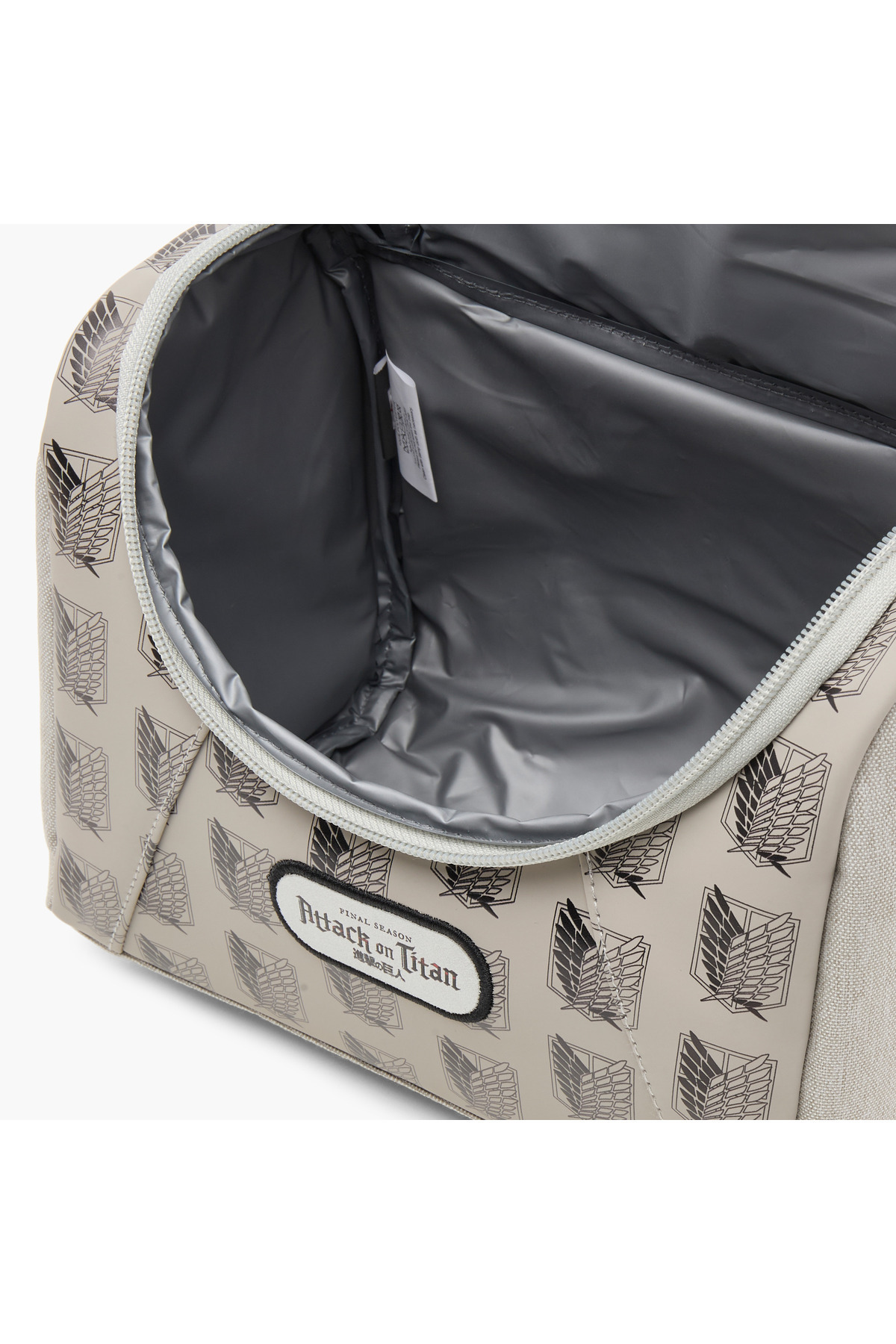 Pikaboom-Attack on Titan Print Lunch Bag with Detachable Strap and Zip Closure 5