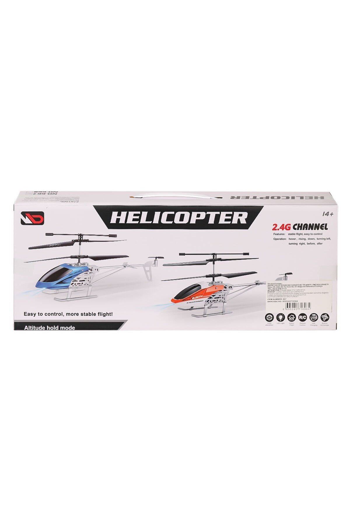 Easy Tedarik 667 Kumandalı Işıklı Helikopter -Gepettoys