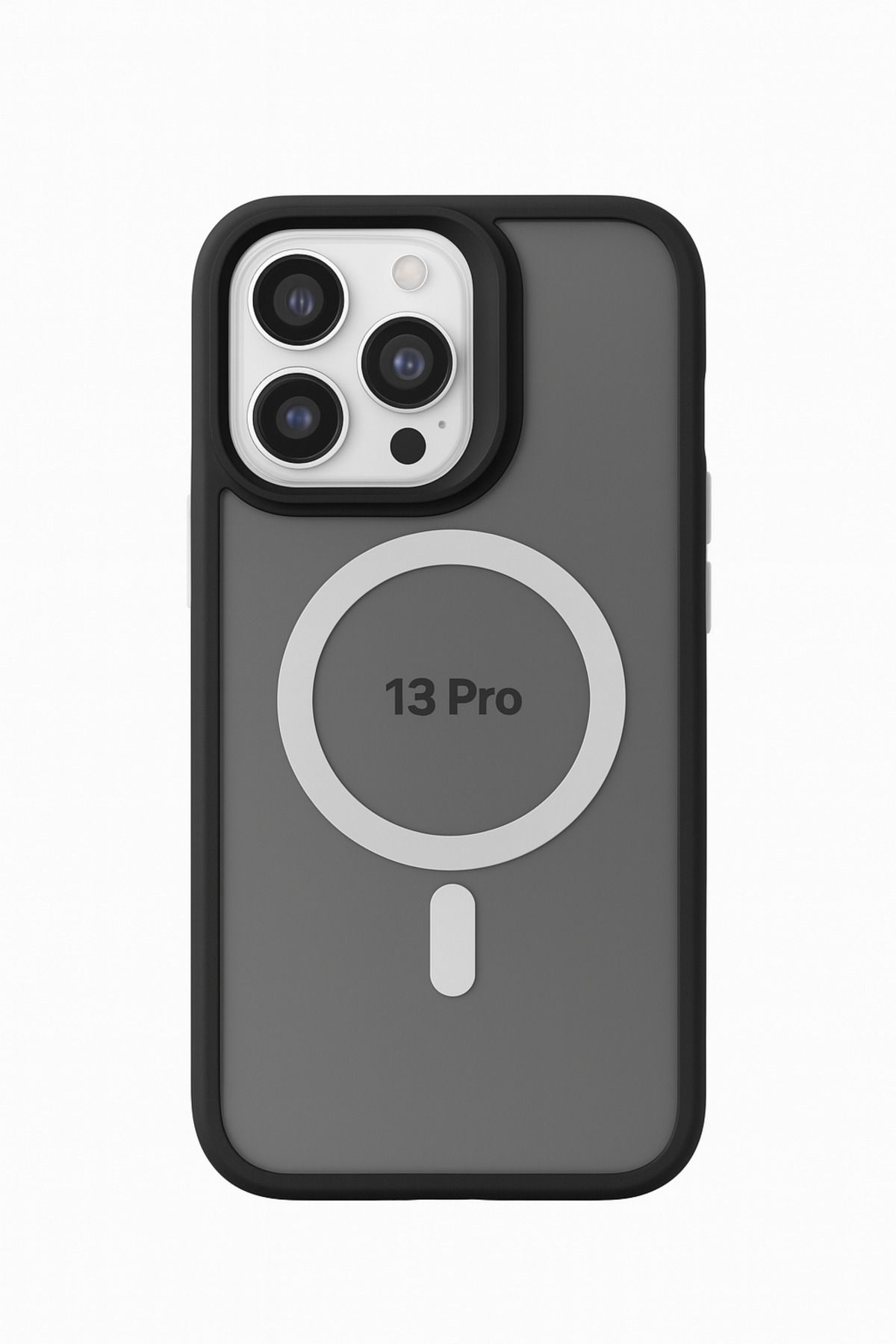 ADR Apple Iphone 13 Pro Kılıf Mat Magsafe Şarj Özellikli Darbe Önleyici Hassas Buton Yumuşak Kenar