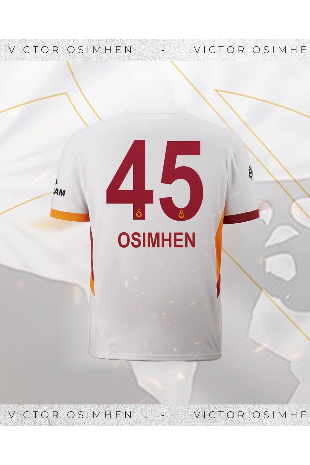 kombinezyum 2024/25 Deplasman Beyaz Ga la tasar y/ #45/V̲i̲c̲t̲o̲r̲.̲o̲s̲i̲m̲h̲e̲n̲ .FORMASI 5 YILDIZLI