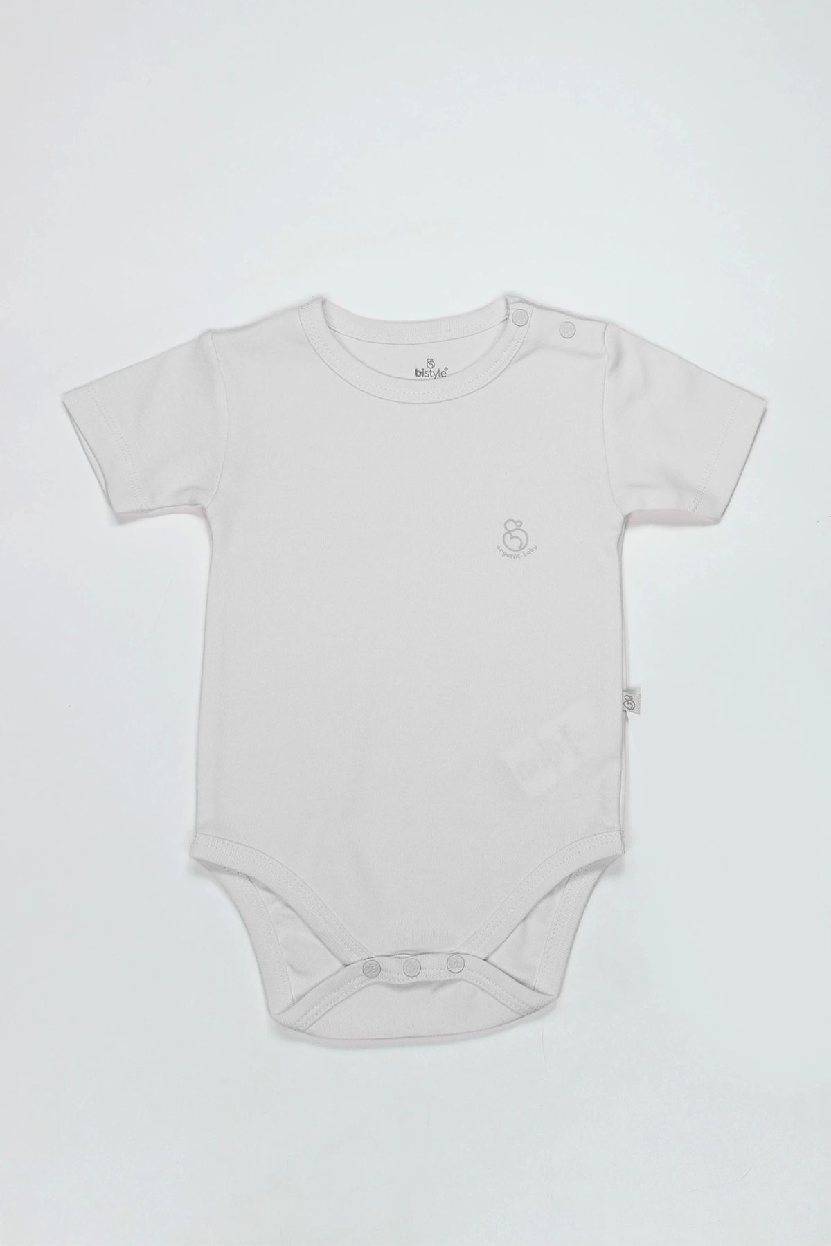 Akm Life Organik Natural Basic Style Yarım Kol Body Bs17103 Beyaz