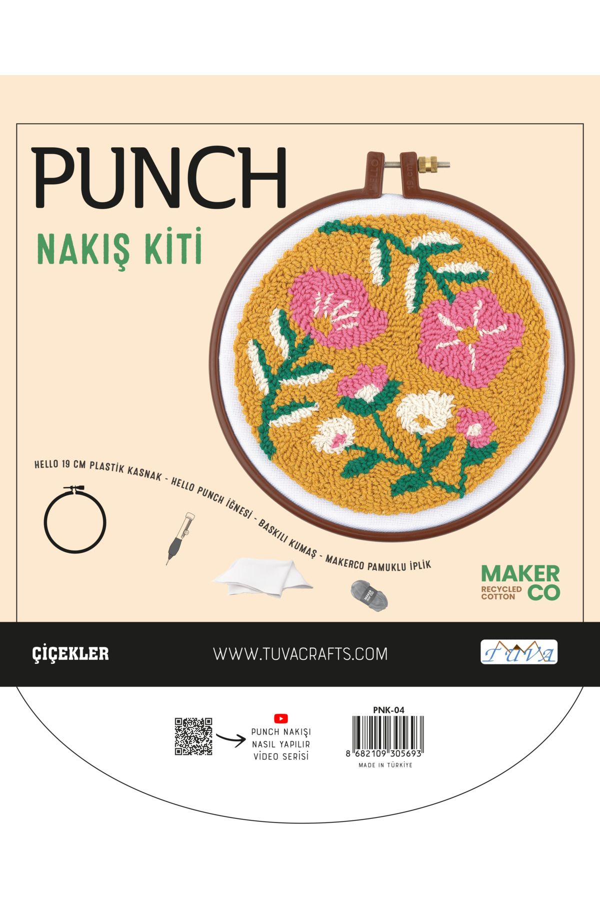 Tuva PUNCH NAKIŞ KİTİ-ÇİÇEKLER