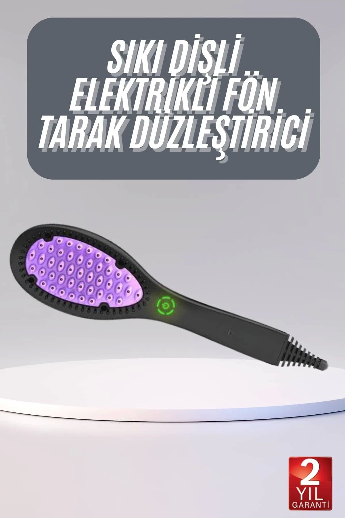 Vemora Fön Etkili Elektrikli Sıkı Dişli Taşınabilir Saç Düzleştirici Isı Ayarlı
