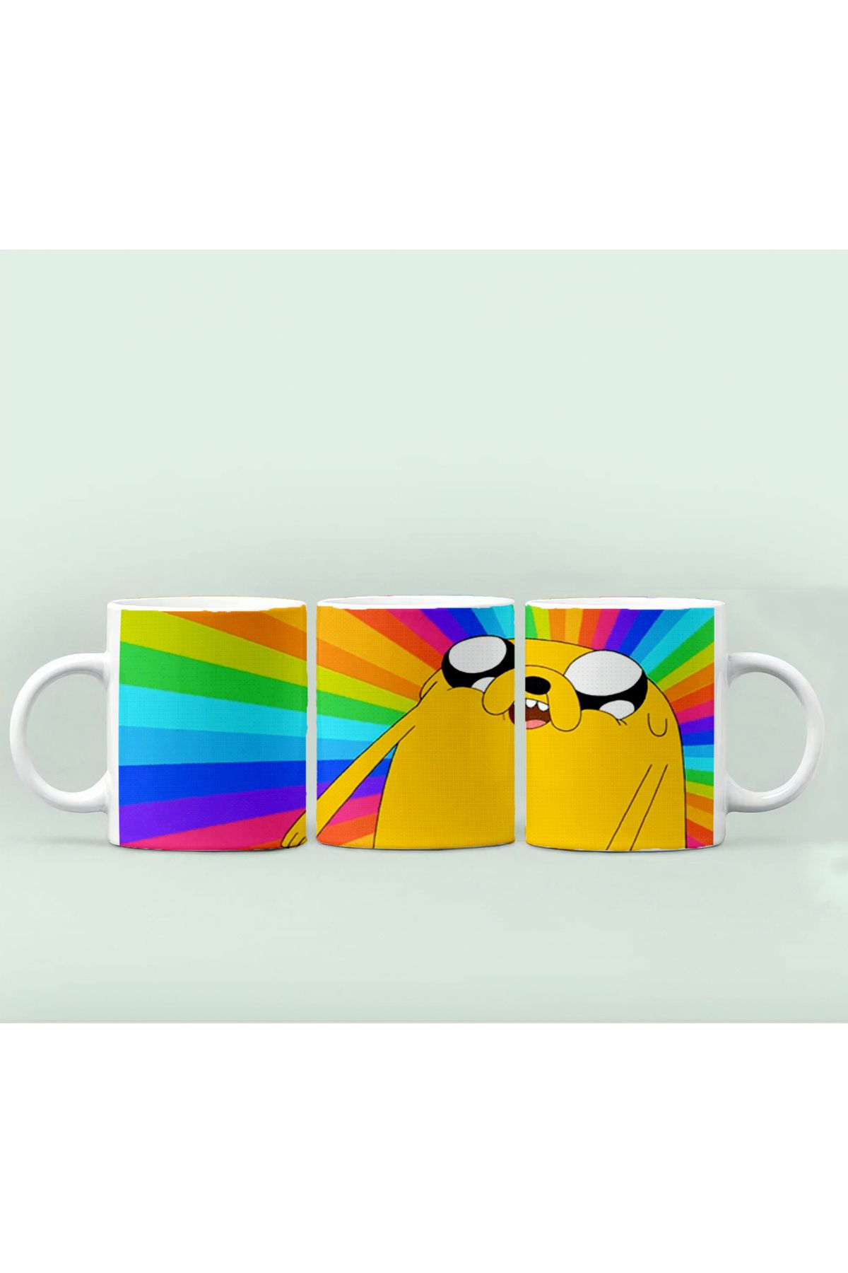 GünayStore Adventure Time - Marceline - Bubblegum- BMO - Jeke- Finn Kupası Bardak Kahve Çay Fincanı
