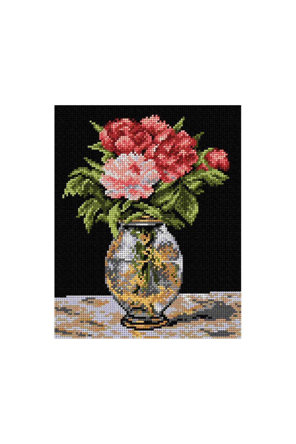 Orchidea Baskılı Goblen Çiçekler 2043 24*30 cm
