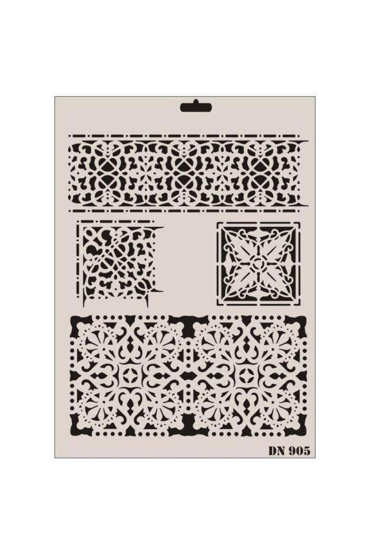 Modafiks Dantel Seri DN-905 Stencil 35x25 cm