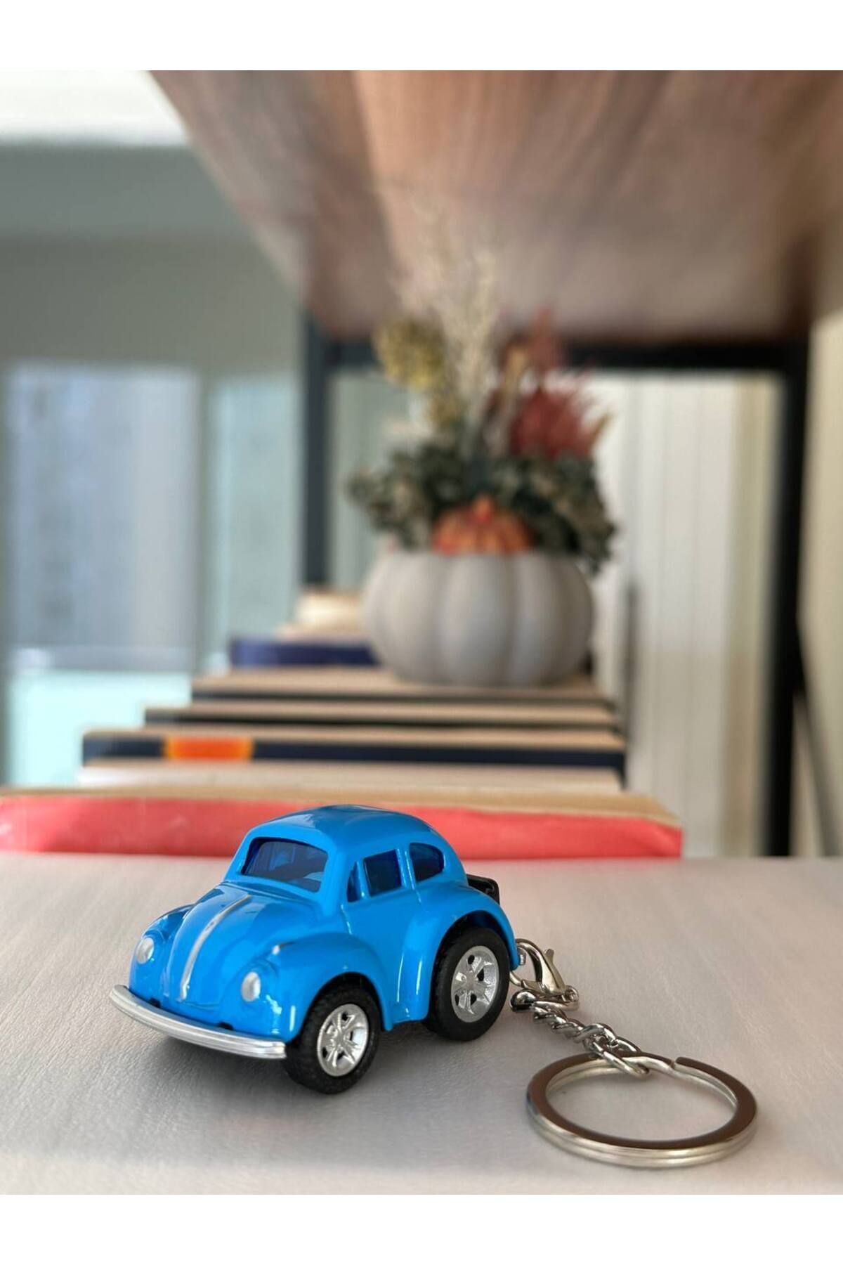 Elioure Mavi Vosvos Diecast Araba Anahtarlık ve Çanta Süsü, şık ve sevimli tasarım