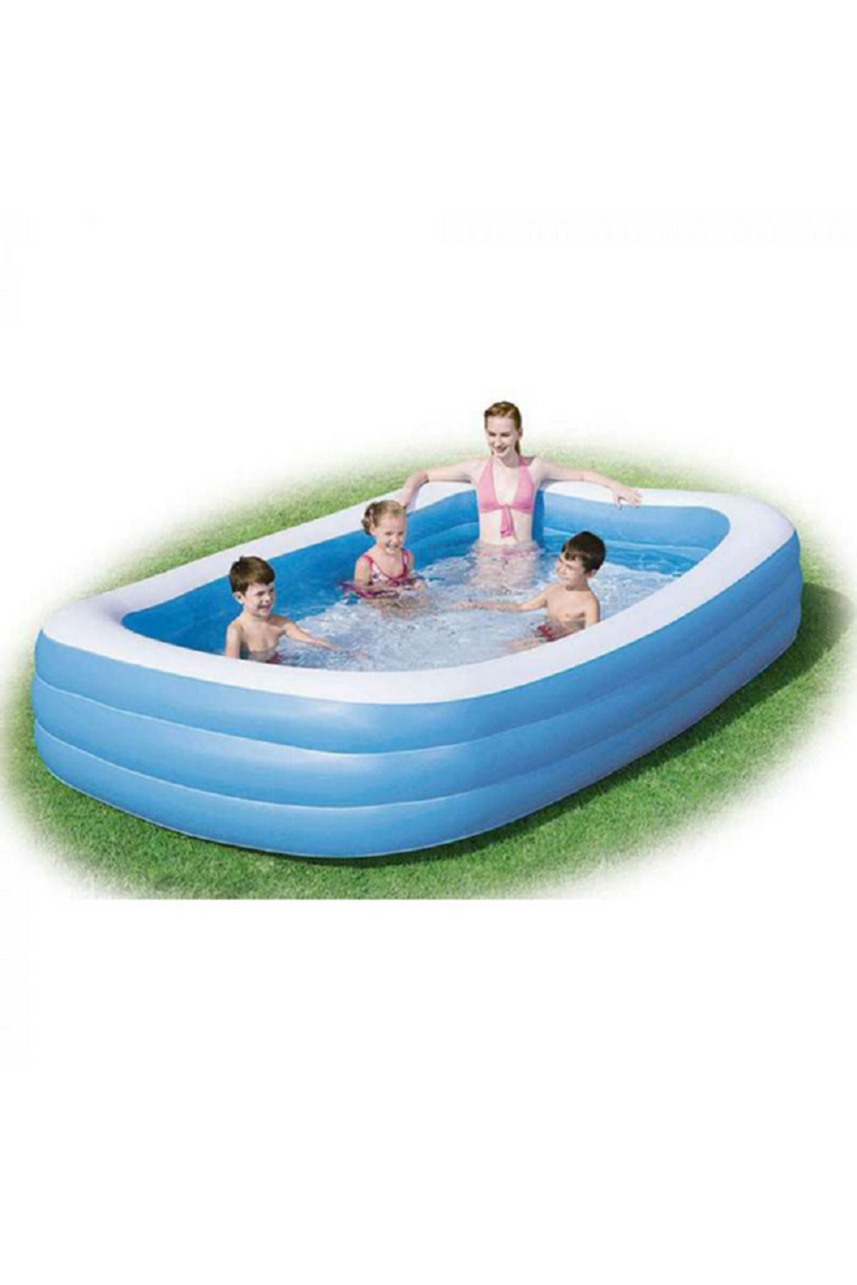 Intex-Inflatable Rectangular Family Kiddie Pool 183 X 305 X 56 Cm 3