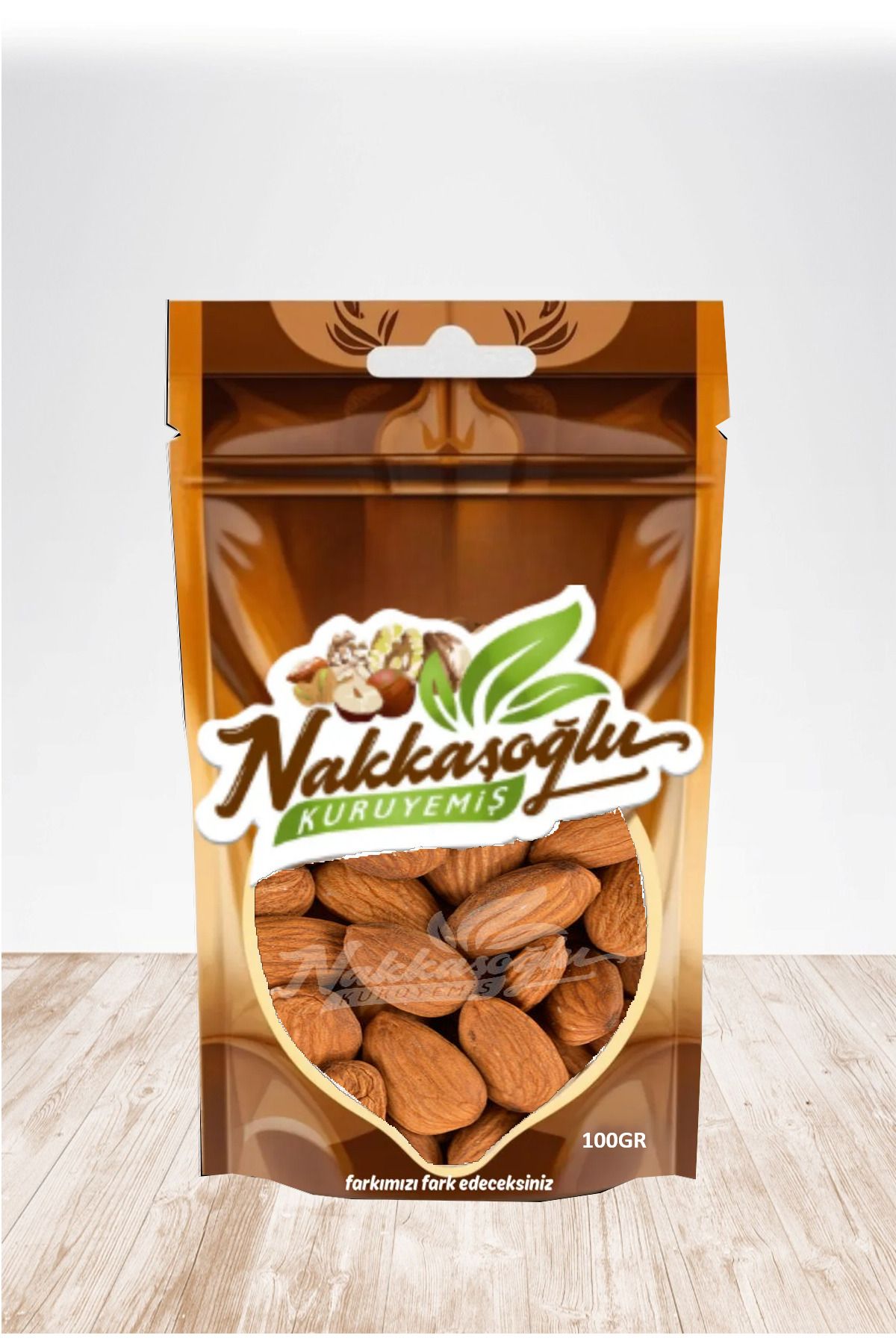 Nakkaşoğlu Kuruyemiş Çiğ Badem 100gr