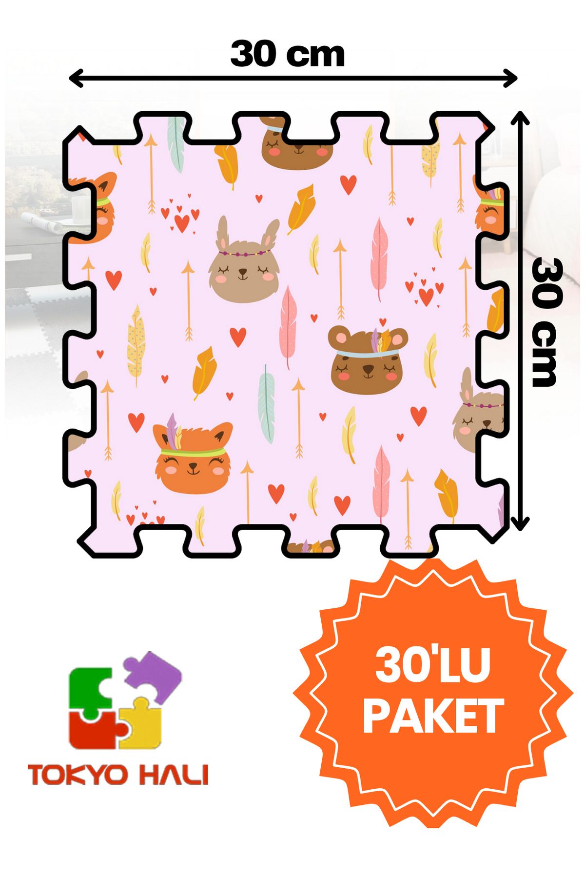 Tokyo Halı Puzzle Halı, Kendi Tasarımını Oluştur, Yapboz Halı, Peluş Halı