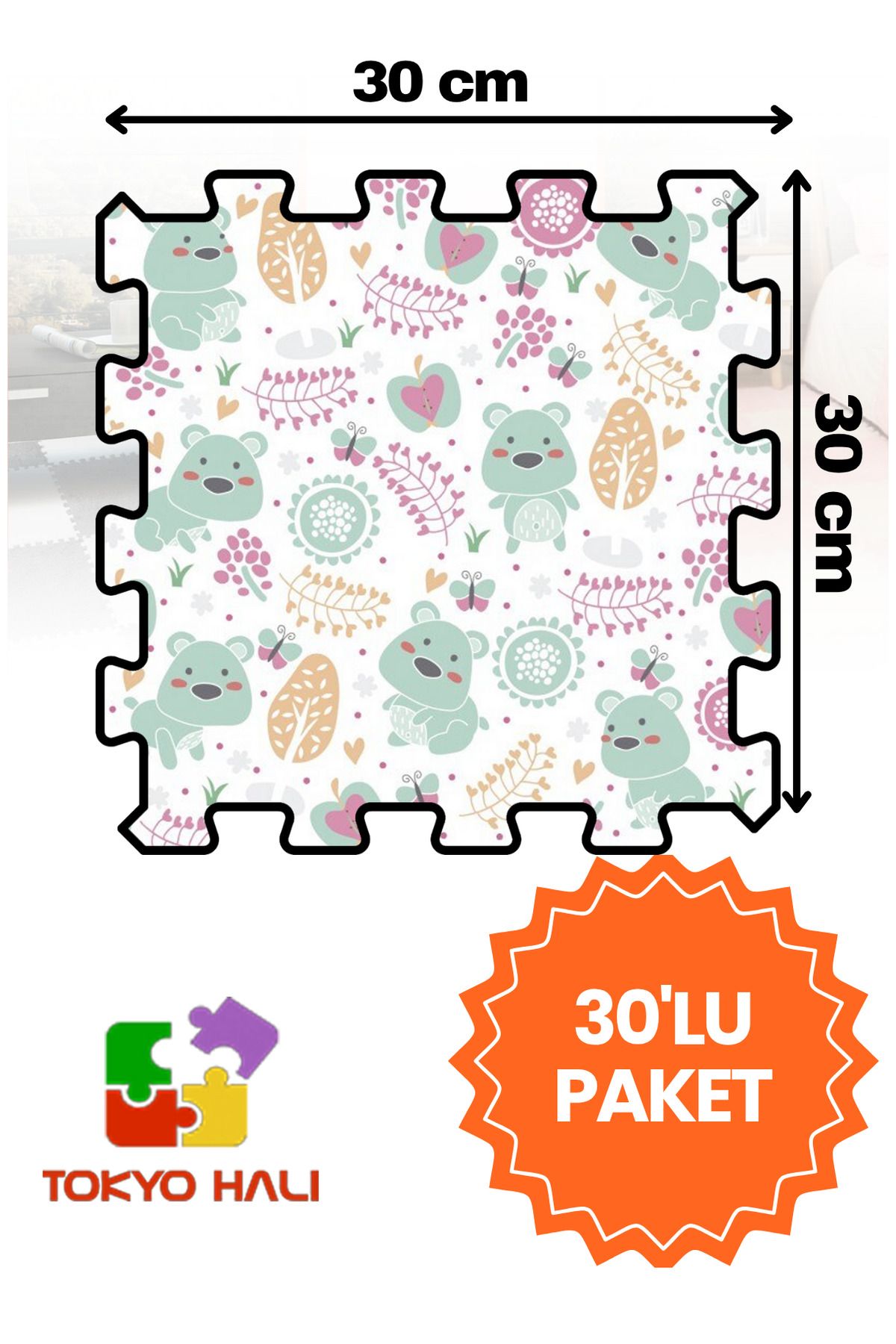 Tokyo Halı Puzzle Halı, Kendi Tasarımını Oluştur, Yapboz Halı, Peluş Halı