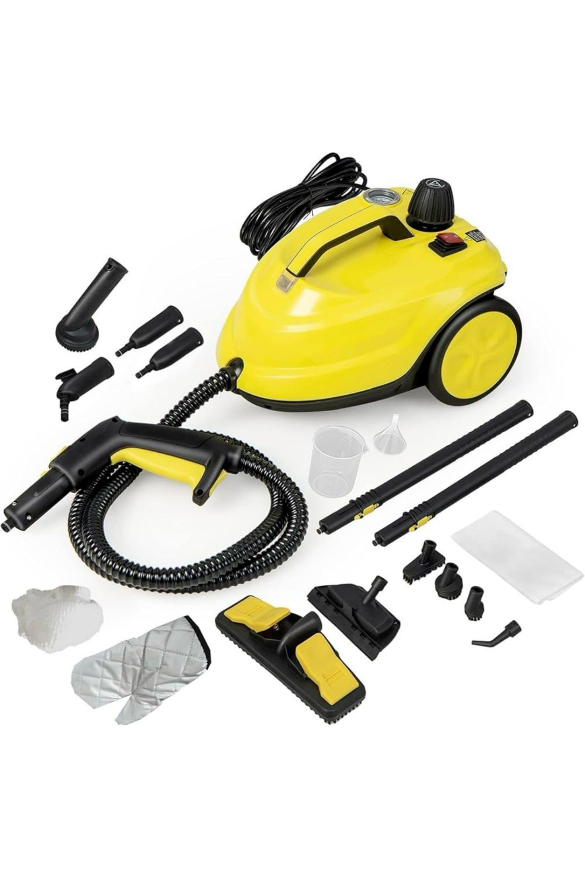 welcomein Profesyonel Buharlı Temizlik Makinesi Yüksek Basınçlı Buharlı Temizleyici Çok Amaçlı 16 Parça Hijyen