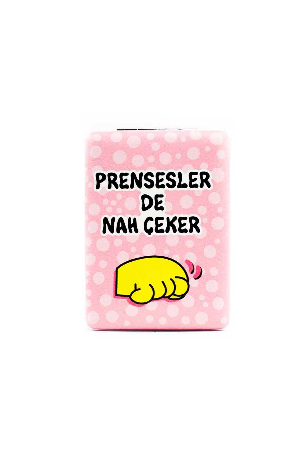 PALTO TASARIM Prensesler De Nah Çeker! Cep Çanta Makyaj Aynası - Kompakt Cep Aynası