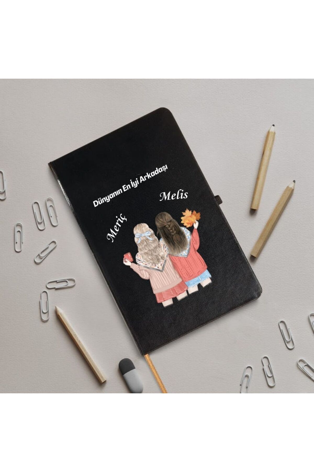 Çılgıntrend-Notebook with Special Name Written Design for Friends 2
