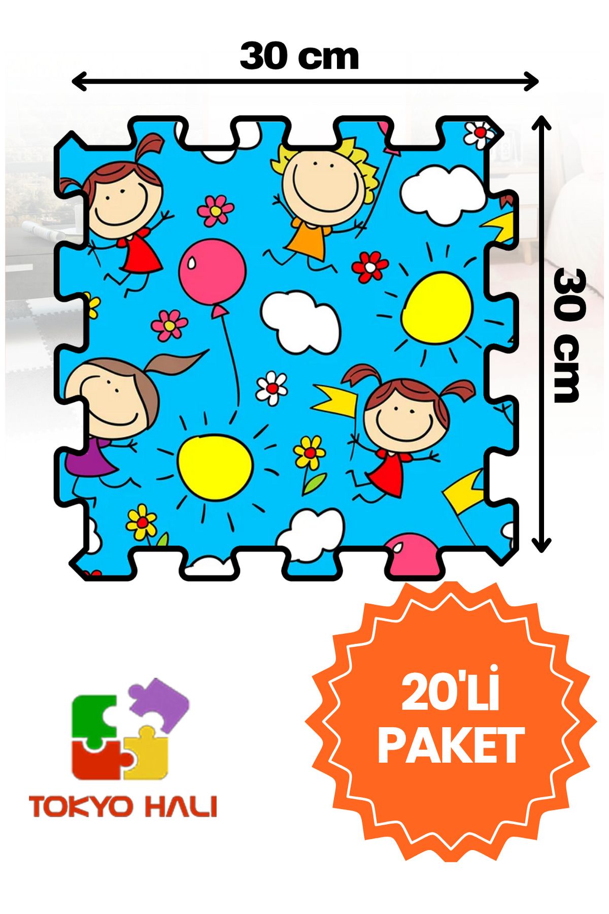 Tokyo Halı Puzzle Halı, Kendi Tasarımını Oluştur, Yapboz Halı, Peluş Halı
