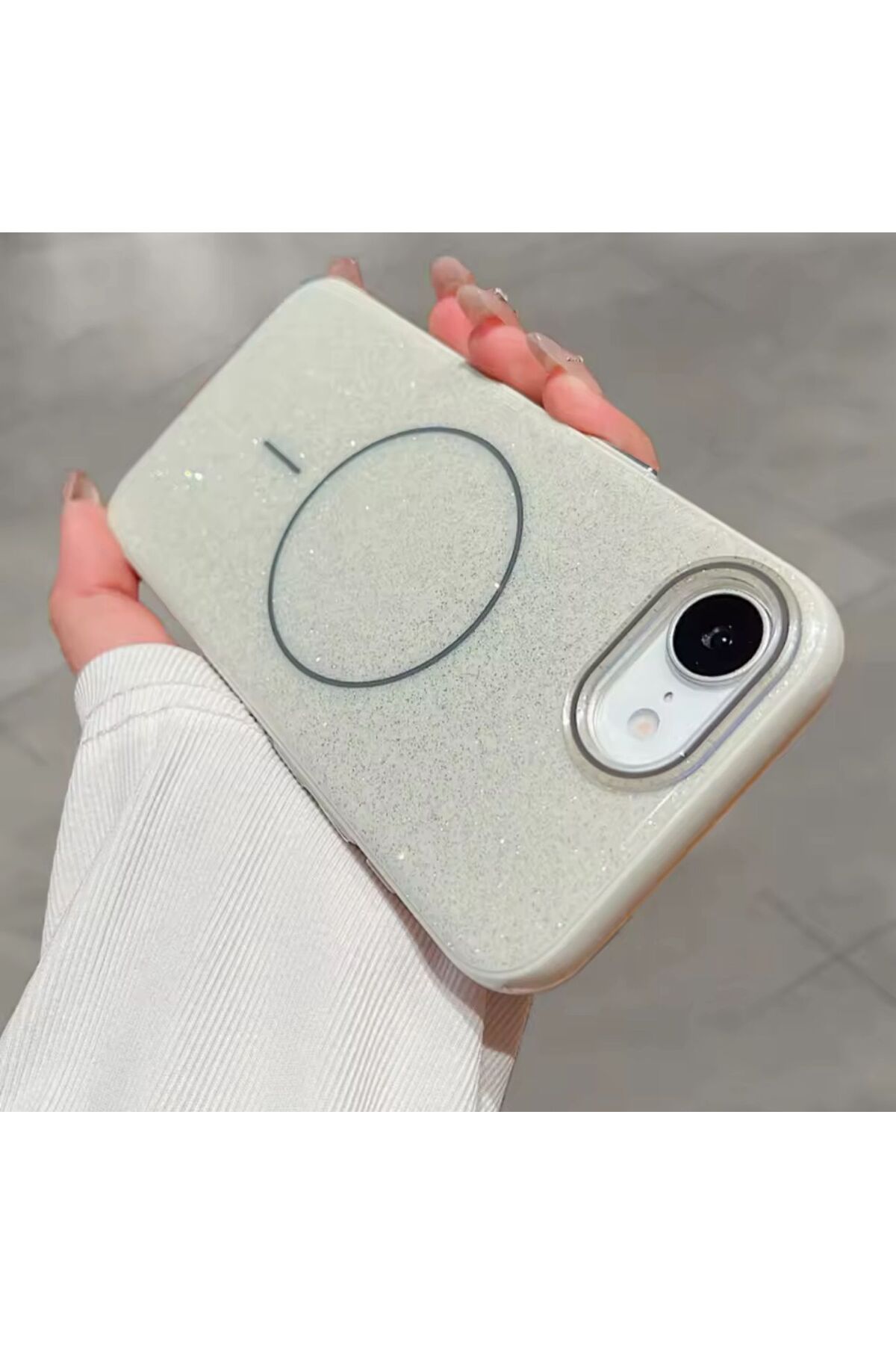 PEXURA TECH İPHONE 16E Simli Magsafeli Ue Premium Telefon Kılıfı