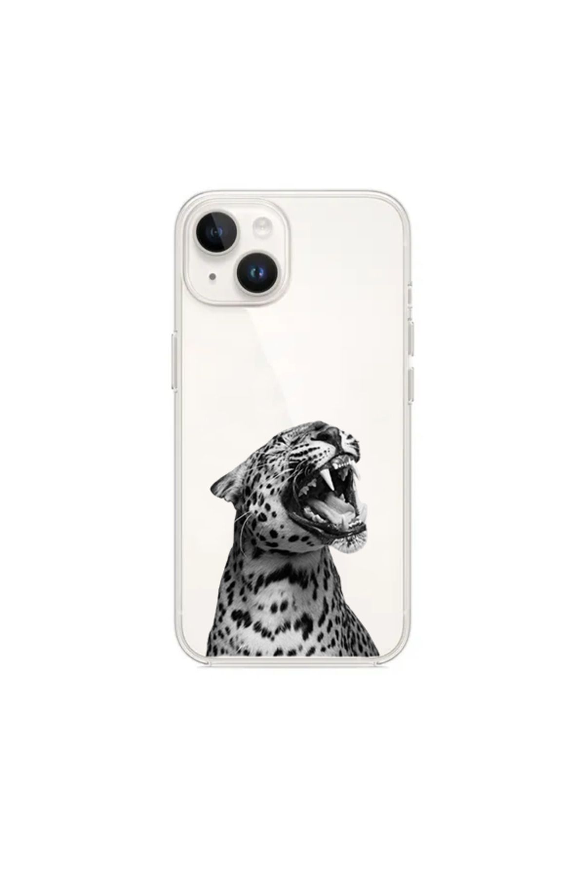 Di Aksesuar Oppo A96 Kaplan Şeffaf Kılıf