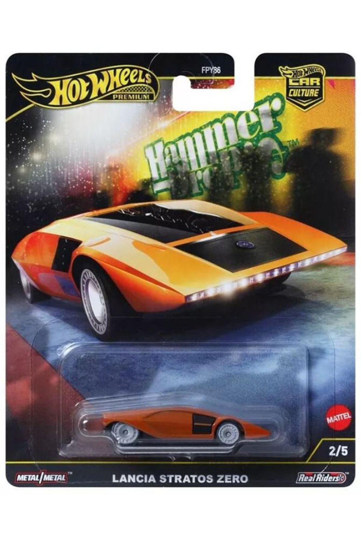 HOT WHEELS Premium Car Culture - Lancia Stratos Zero (1/64)